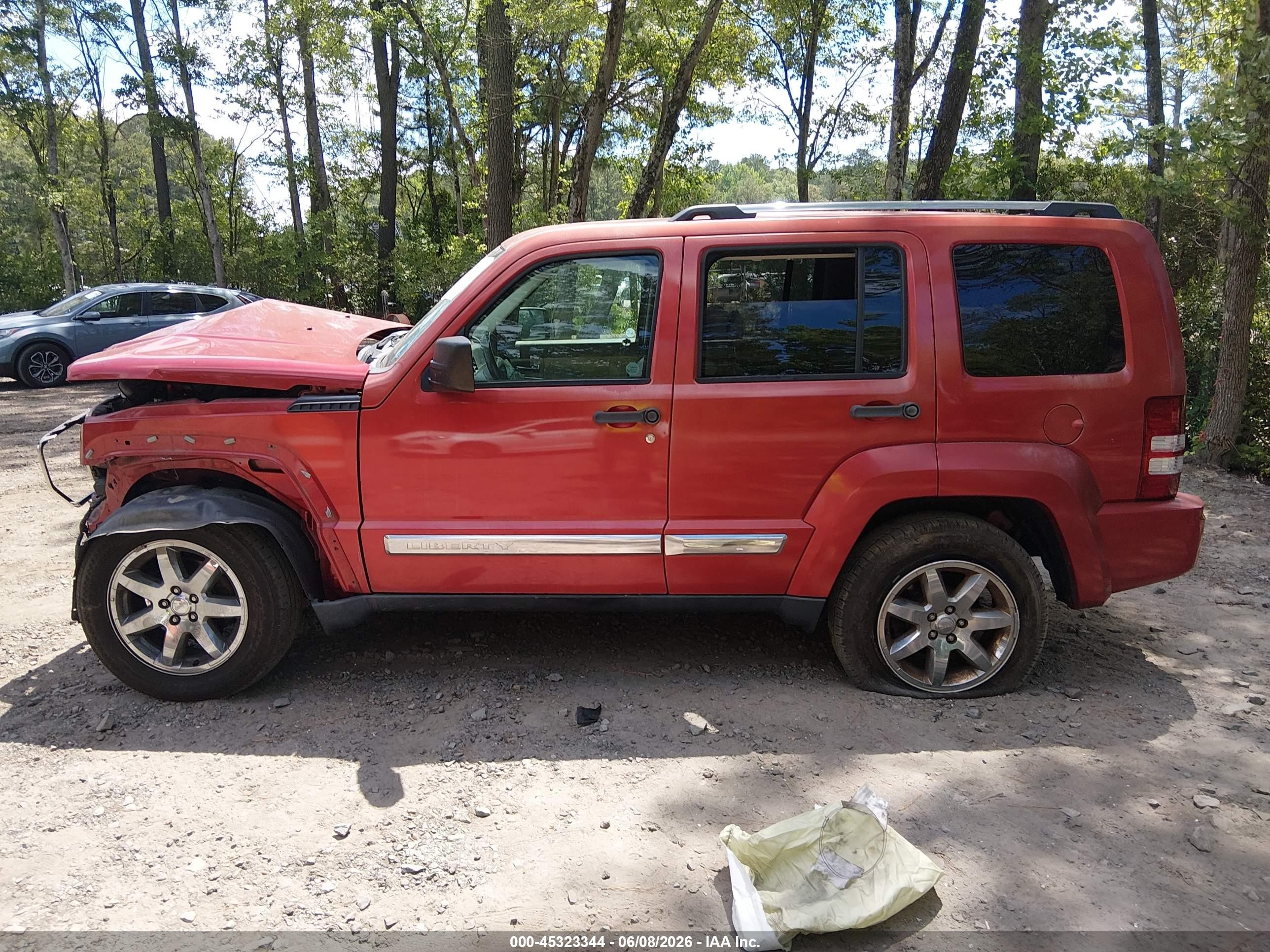 2010 Jeep Liberty Limited Red vin: 1J4PP5GK6AW168880