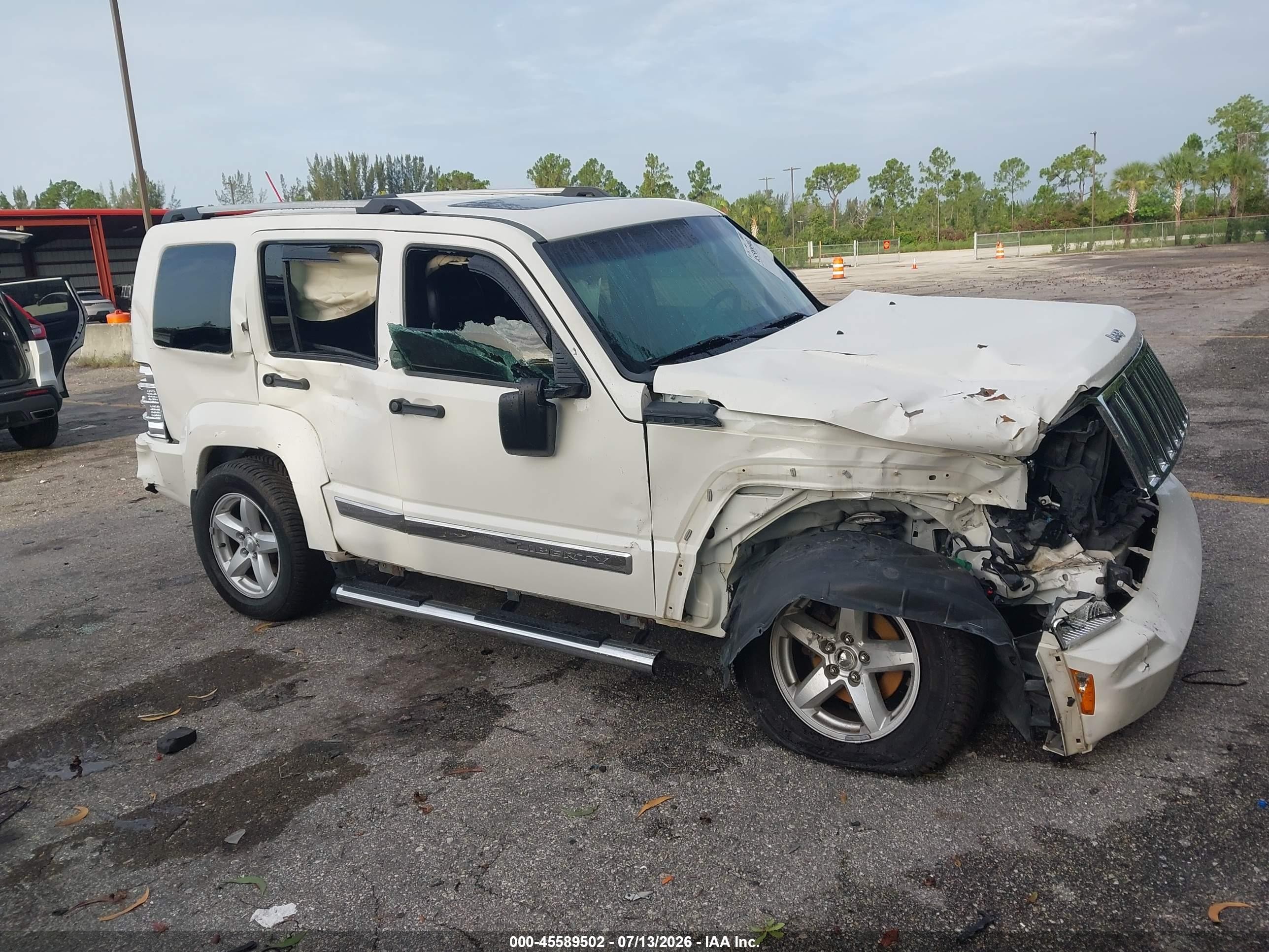2010 Jeep Liberty Limited Белый vin: 1J4PP5GK7AW170220