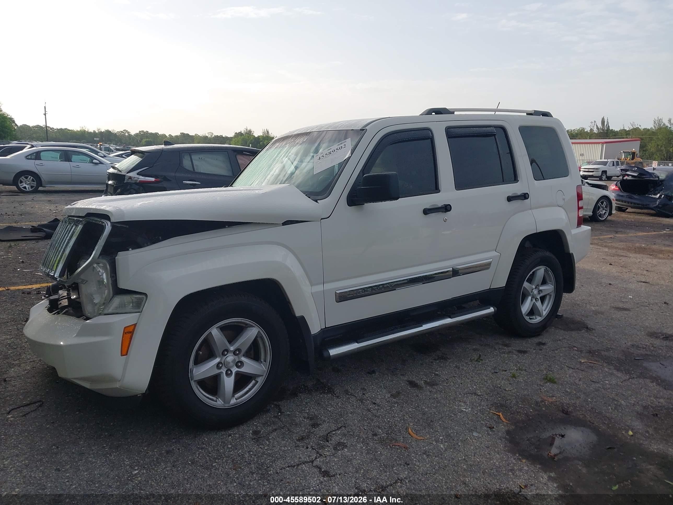 2010 Jeep Liberty Limited White vin: 1J4PP5GK7AW170220