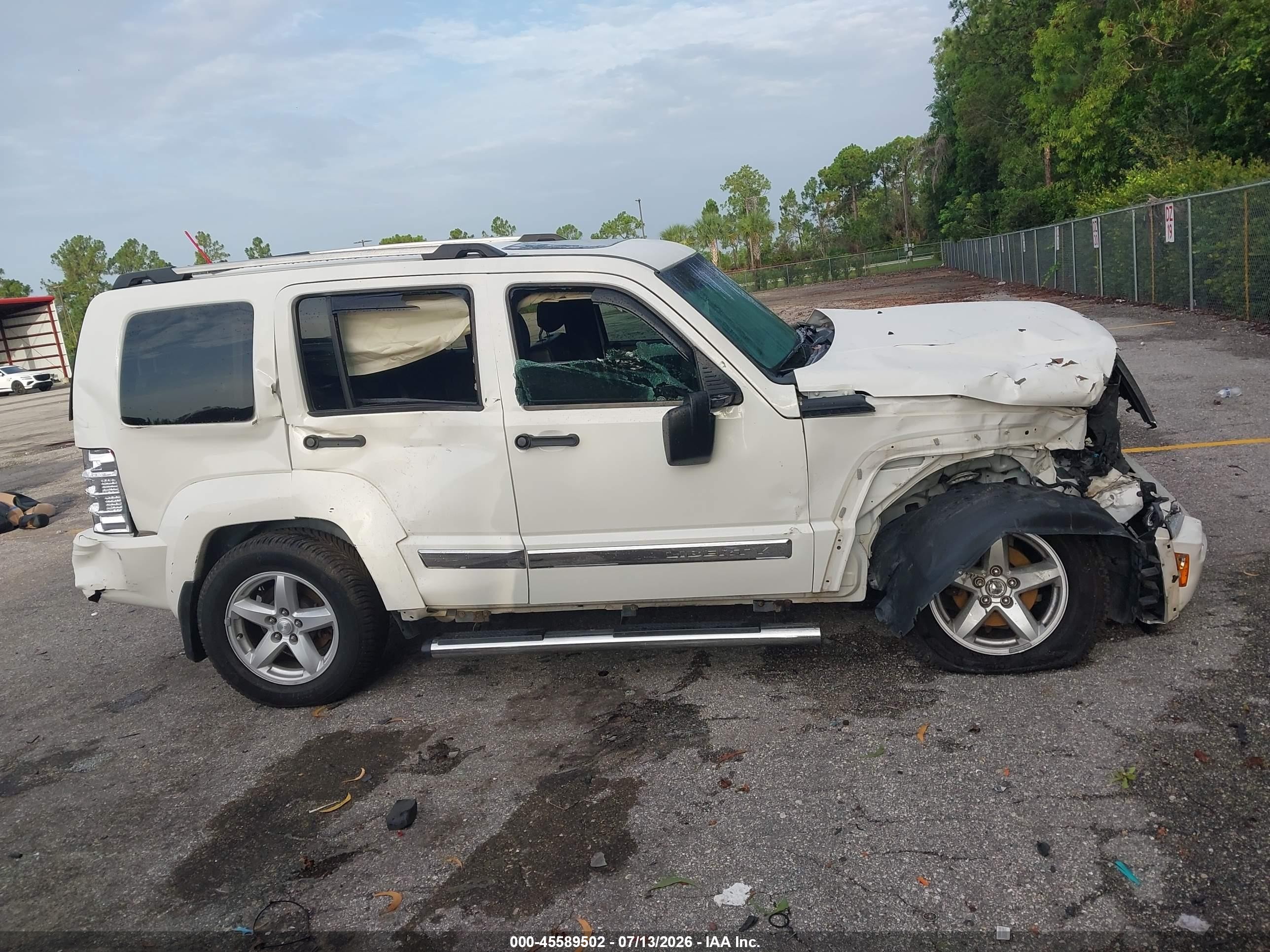 2010 Jeep Liberty Limited White vin: 1J4PP5GK7AW170220