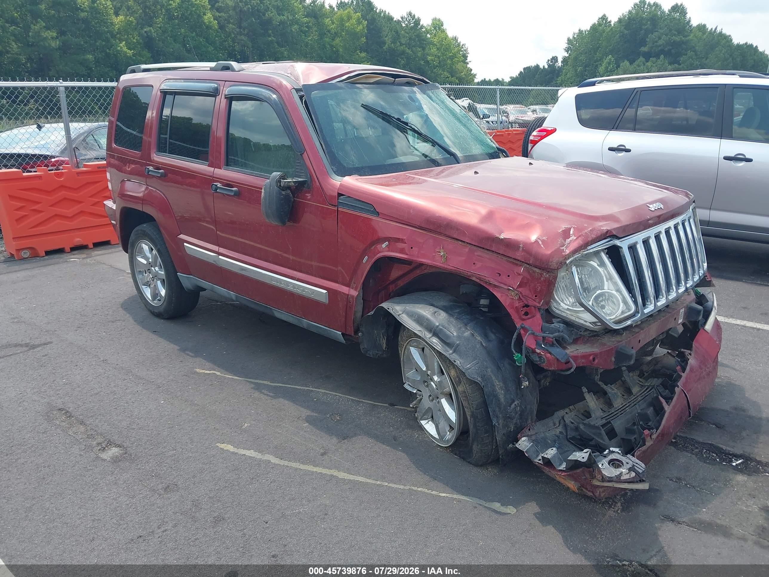 2011 Jeep Liberty Limited Edition Red vin: 1J4PP5GK7BW504022