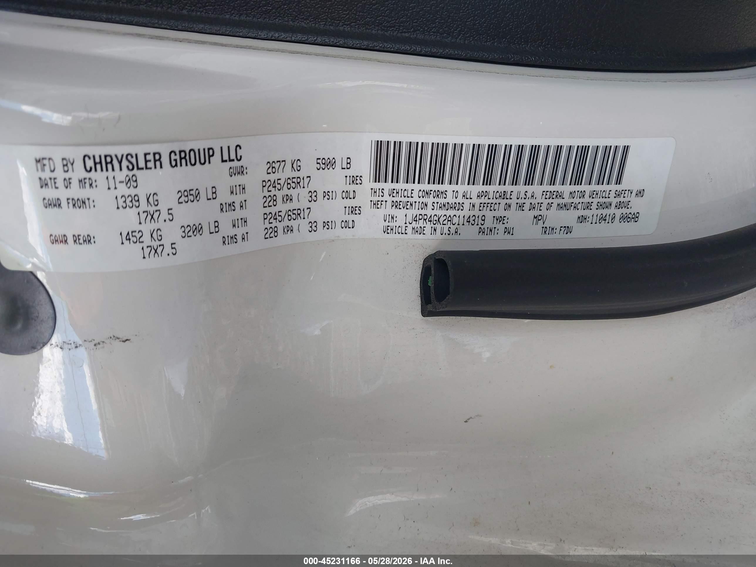2010 Jeep Grand Cherokee Laredo White vin: 1J4PR4GK2AC114319