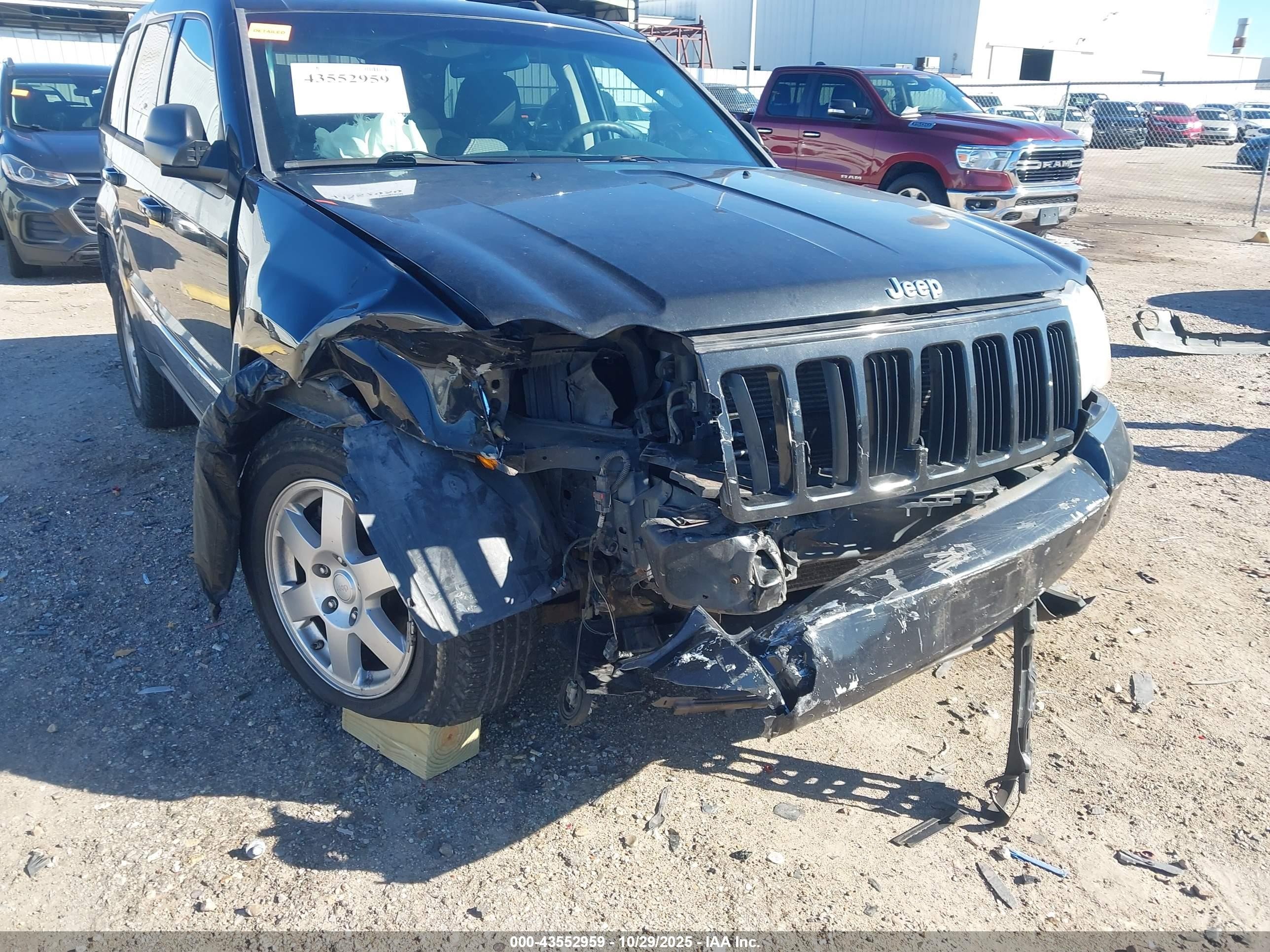 2010 Jeep Grand Cherokee Laredo Black vin: 1J4PR4GK2AC120606