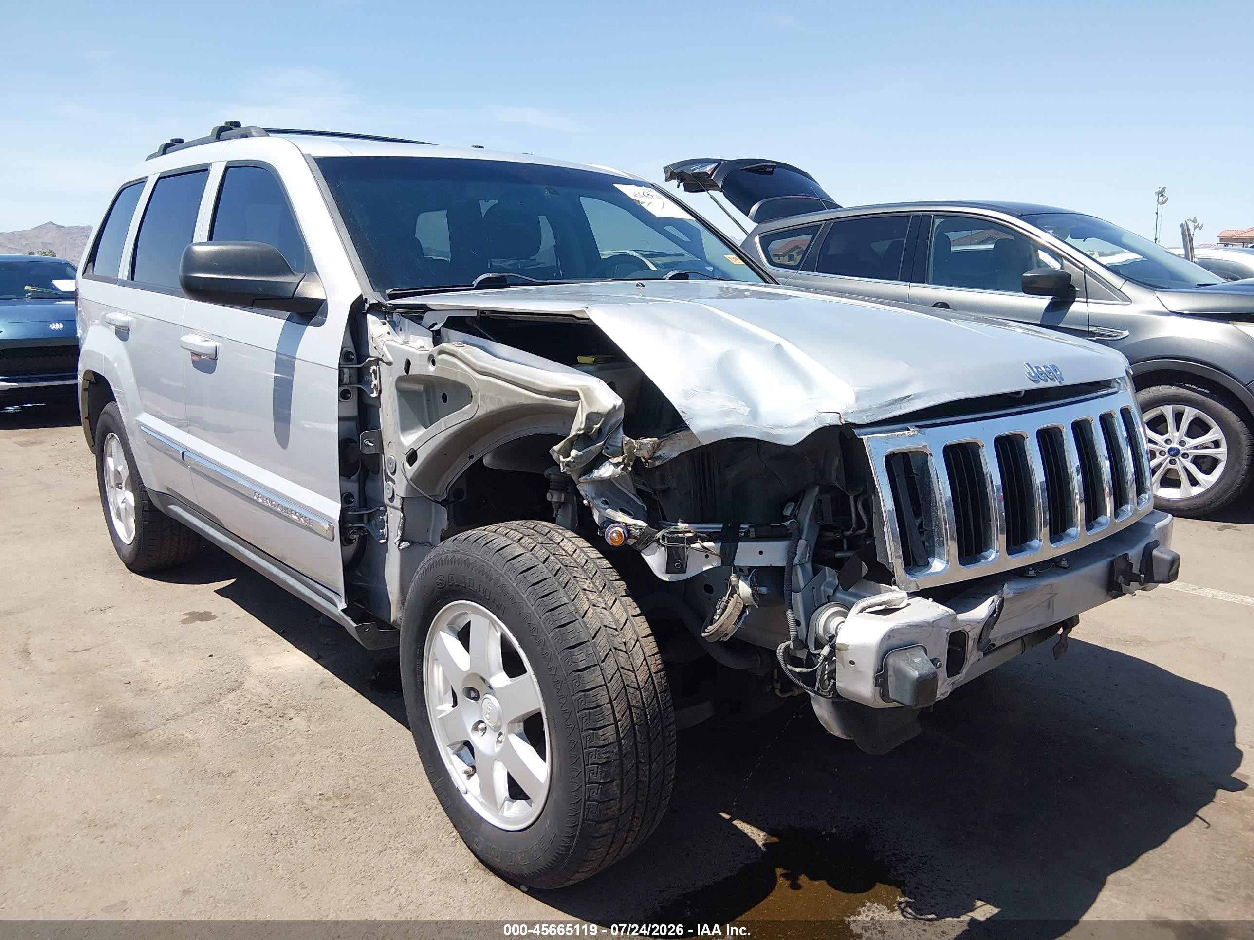 2010 Jeep Grand Cherokee Laredo Silver vin: 1J4PR4GK3AC147801