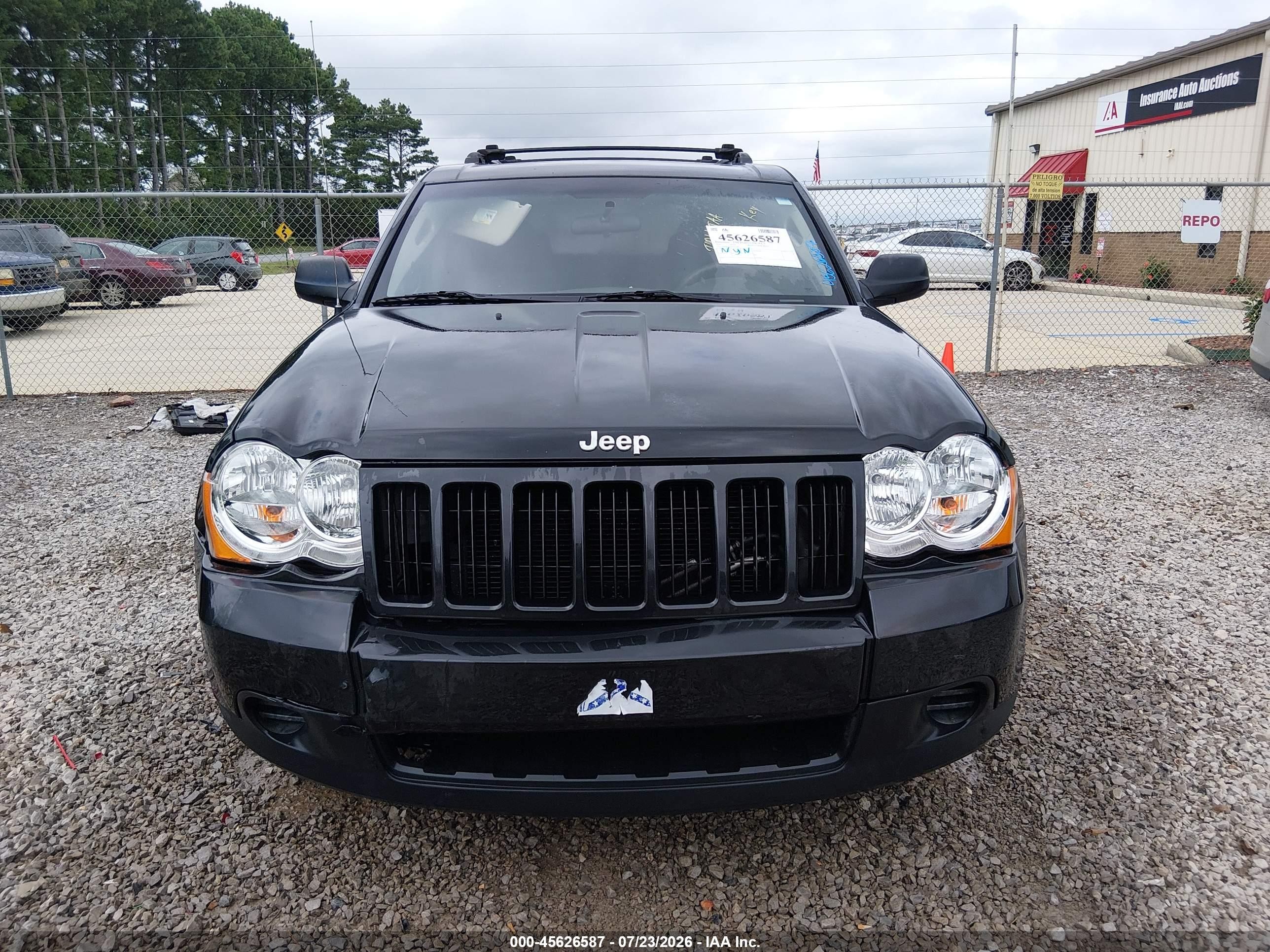 2010 Jeep Grand Cherokee Laredo Black vin: 1J4PR4GK6AC154189