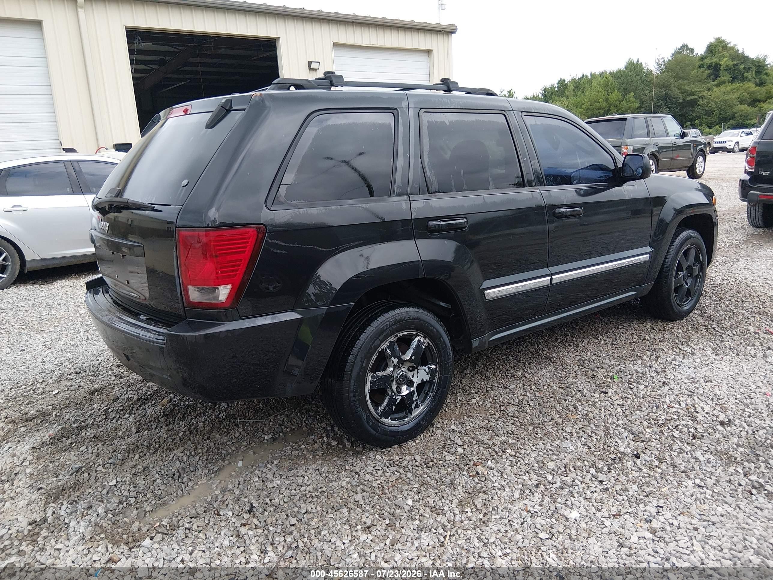 2010 Jeep Grand Cherokee Laredo Black vin: 1J4PR4GK6AC154189