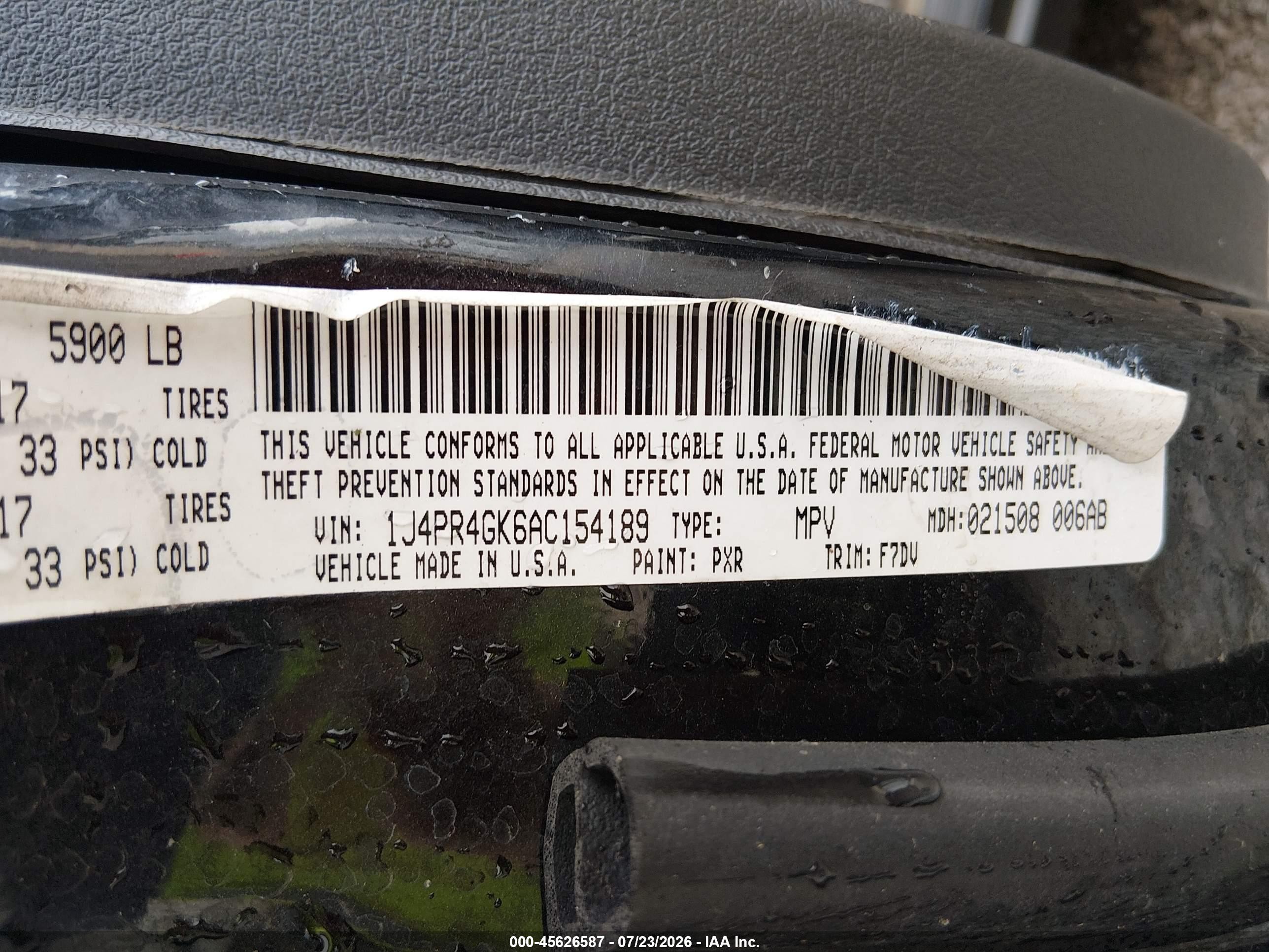 2010 Jeep Grand Cherokee Laredo Black vin: 1J4PR4GK6AC154189