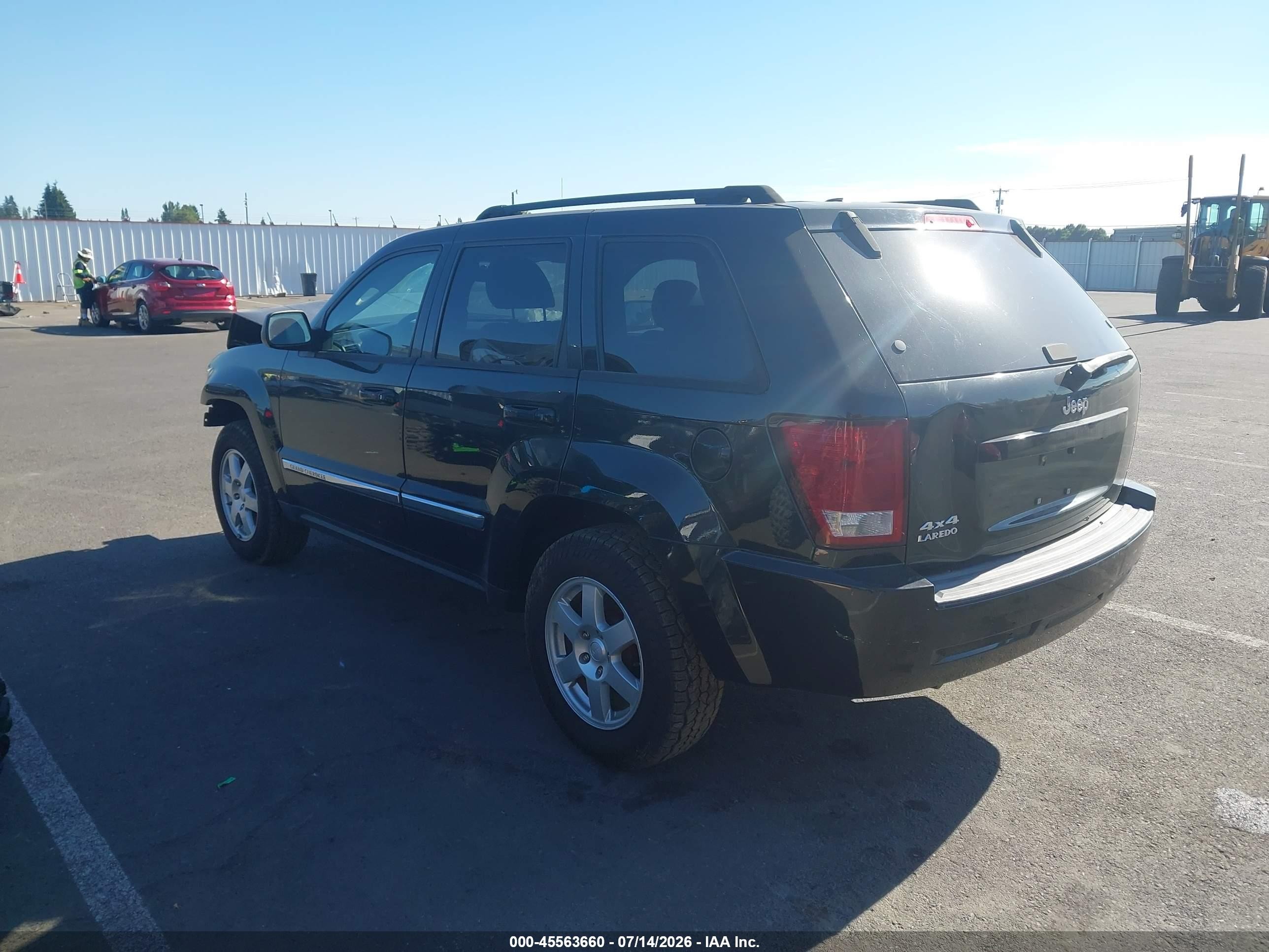 2010 Jeep Grand Cherokee Laredo Black vin: 1J4PR4GK7AC147364