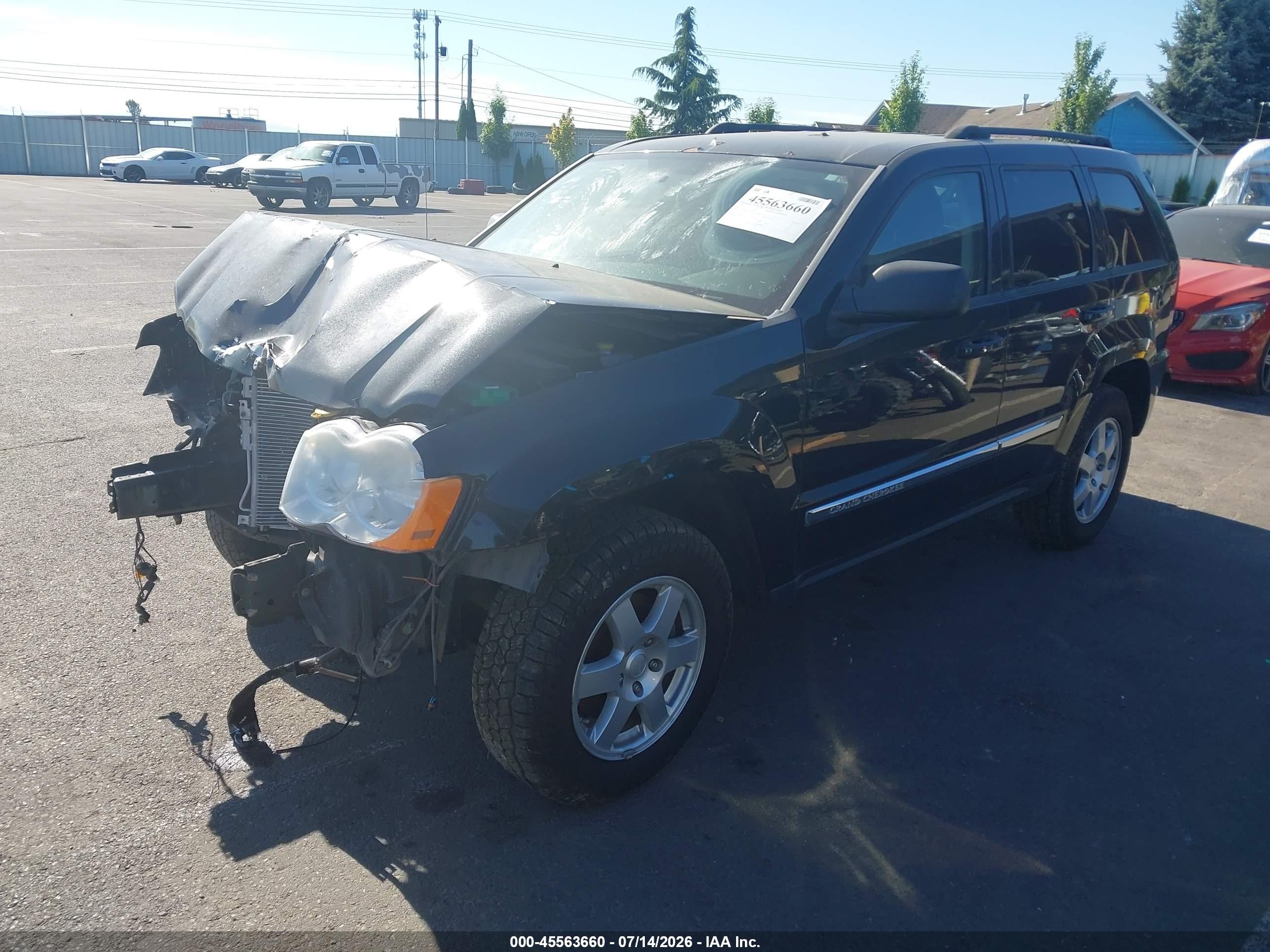 2010 Jeep Grand Cherokee Laredo Black vin: 1J4PR4GK7AC147364