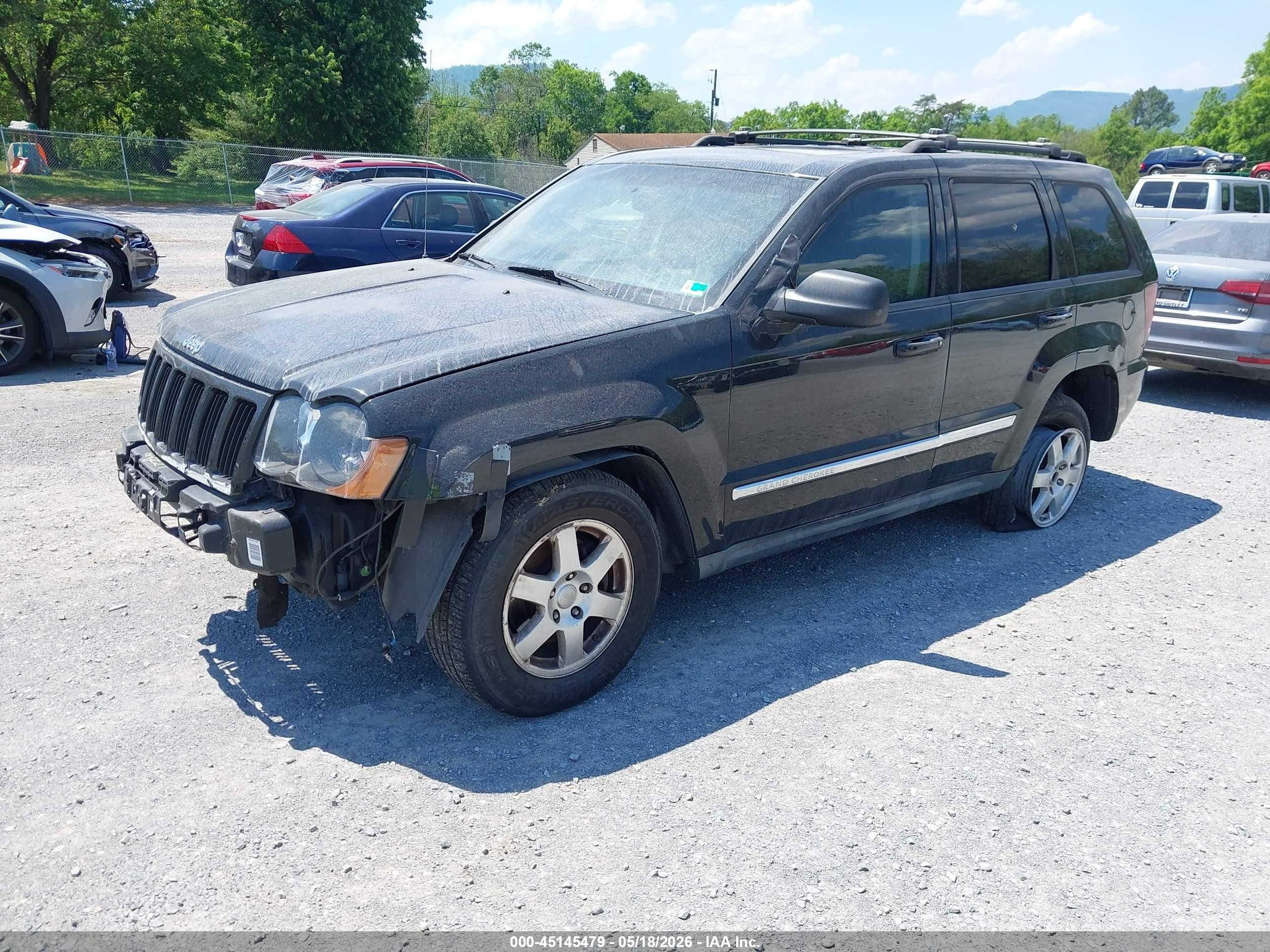 2010 Jeep Grand Cherokee Laredo Black vin: 1J4PR4GK8AC139323