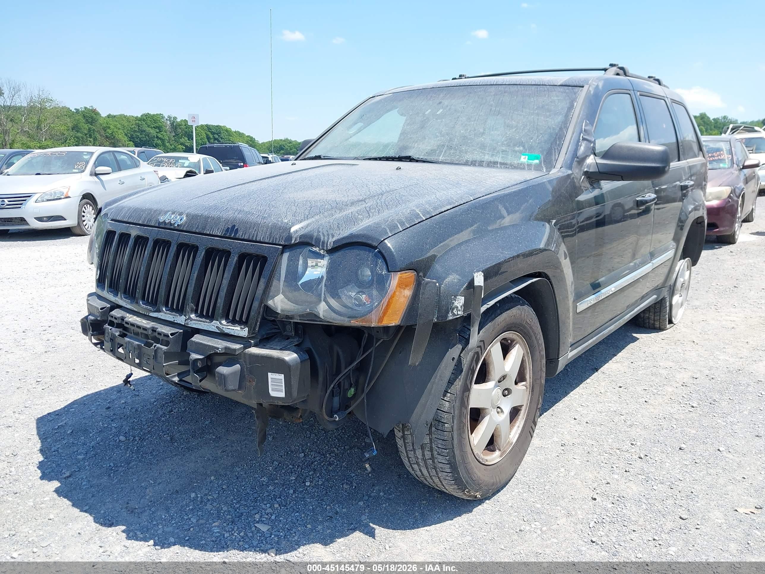 2010 Jeep Grand Cherokee Laredo Black vin: 1J4PR4GK8AC139323