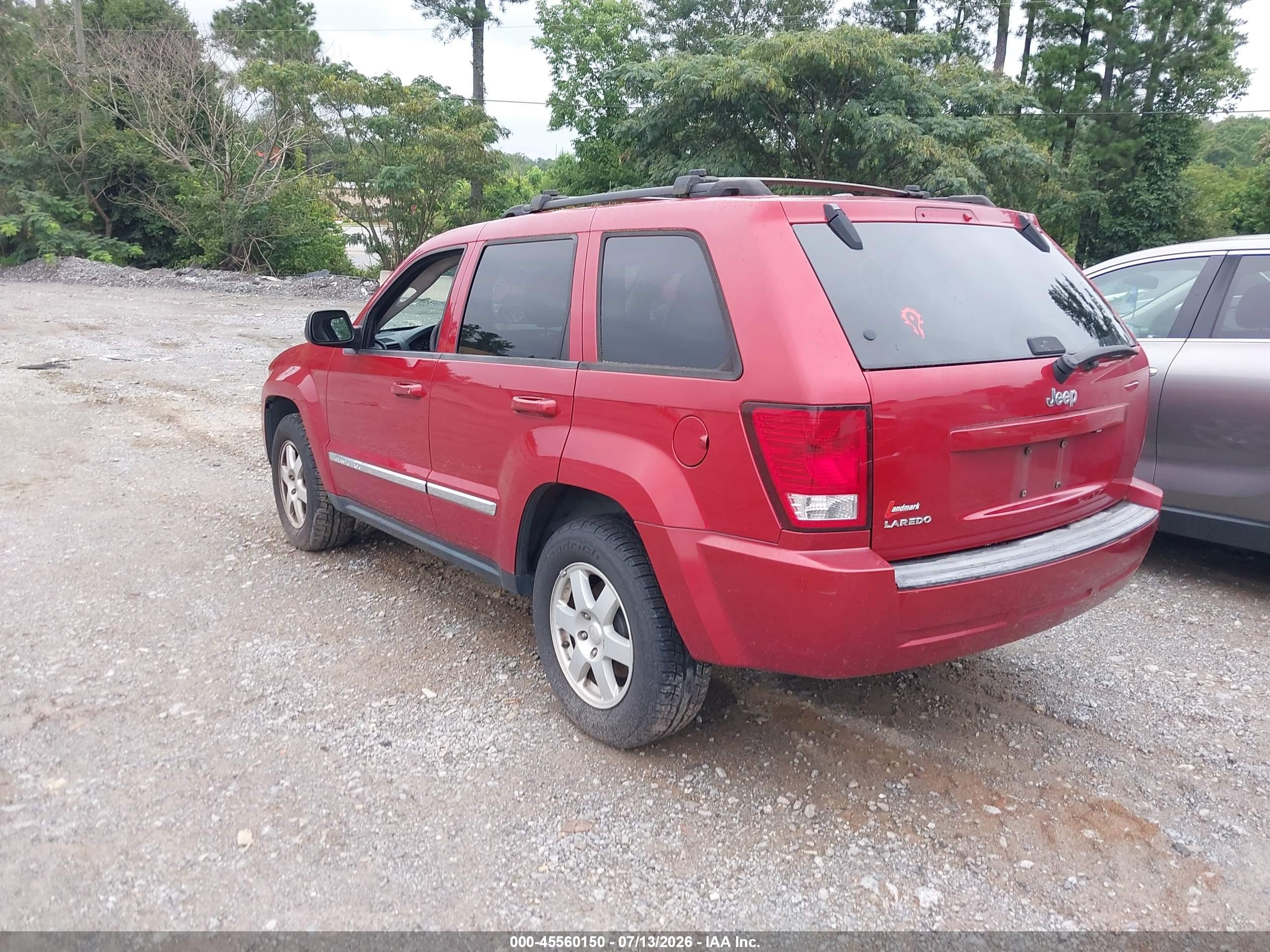 2010 Jeep Grand Cherokee Laredo Red vin: 1J4PS4GK1AC121573