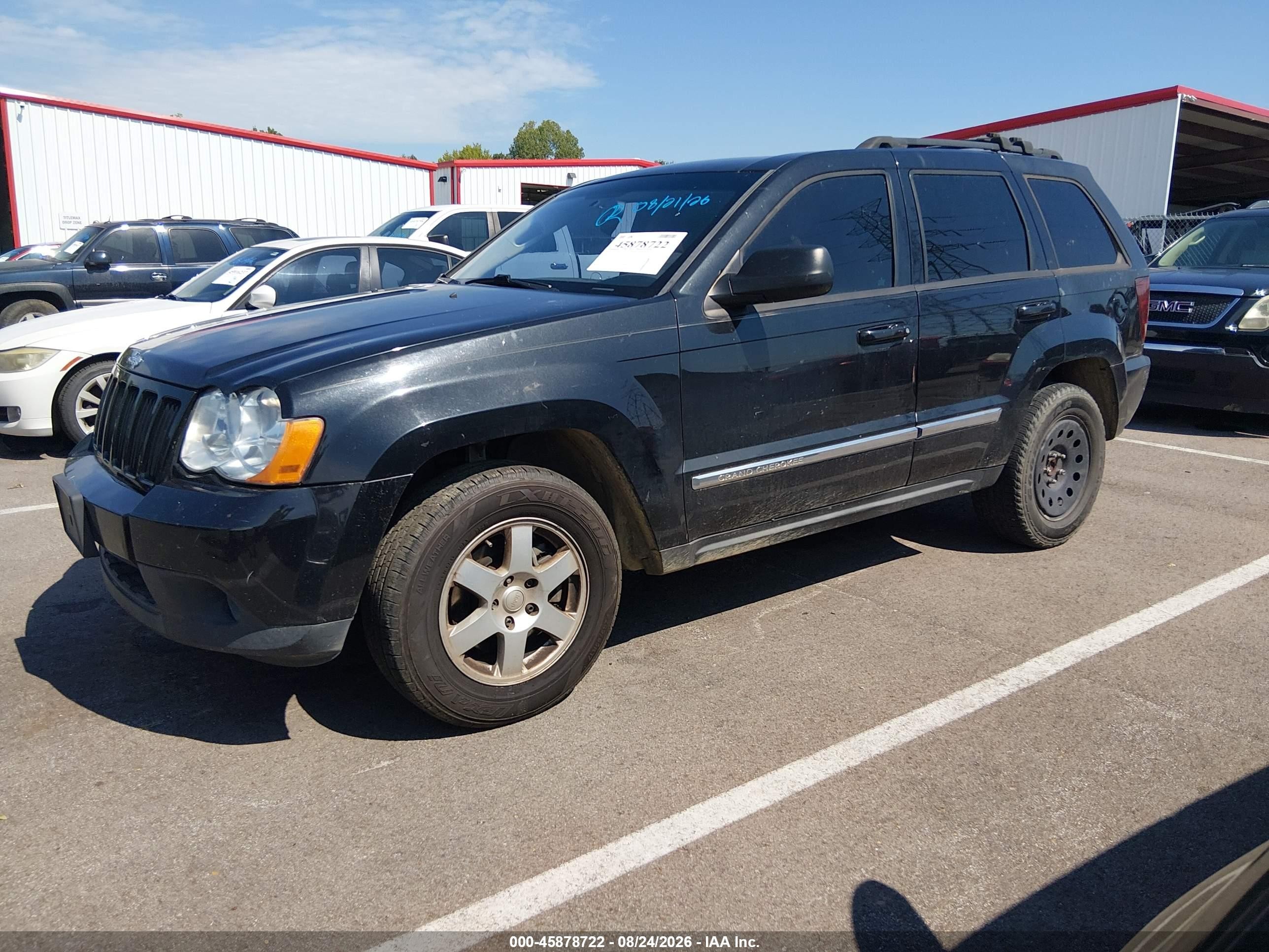 2010 Jeep Grand Cherokee Laredo Black vin: 1J4PS4GK2AC140584