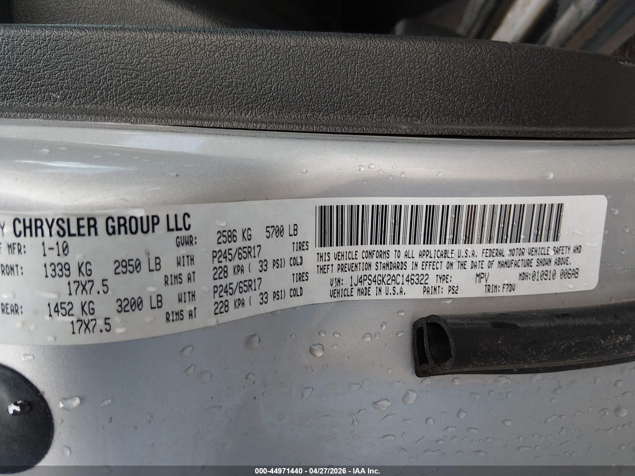 2010 Jeep Grand Cherokee Laredo Silver vin: 1J4PS4GK2AC146322
