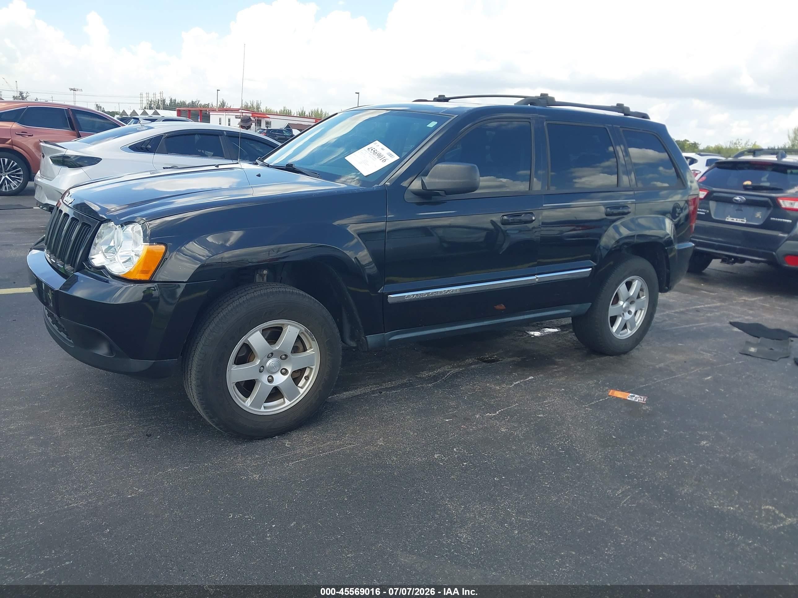 2010 Jeep Grand Cherokee Laredo Black vin: 1J4PS4GKXAC124309