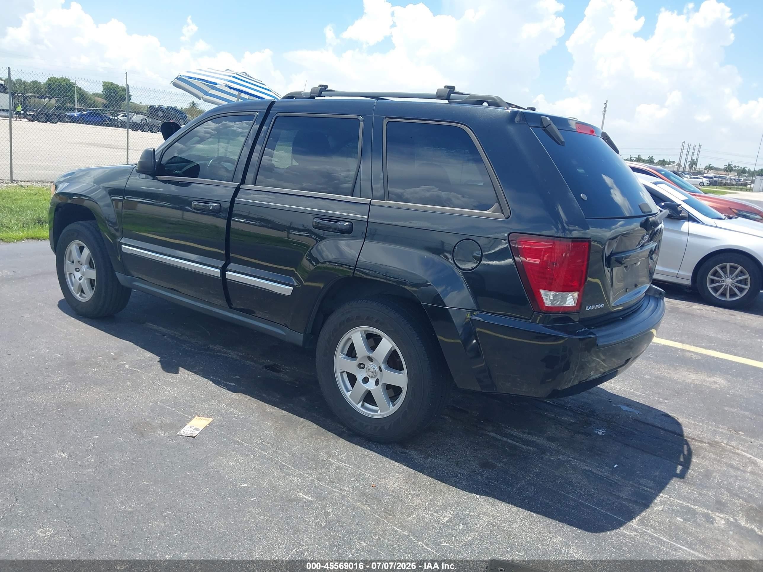 2010 Jeep Grand Cherokee Laredo Black vin: 1J4PS4GKXAC124309