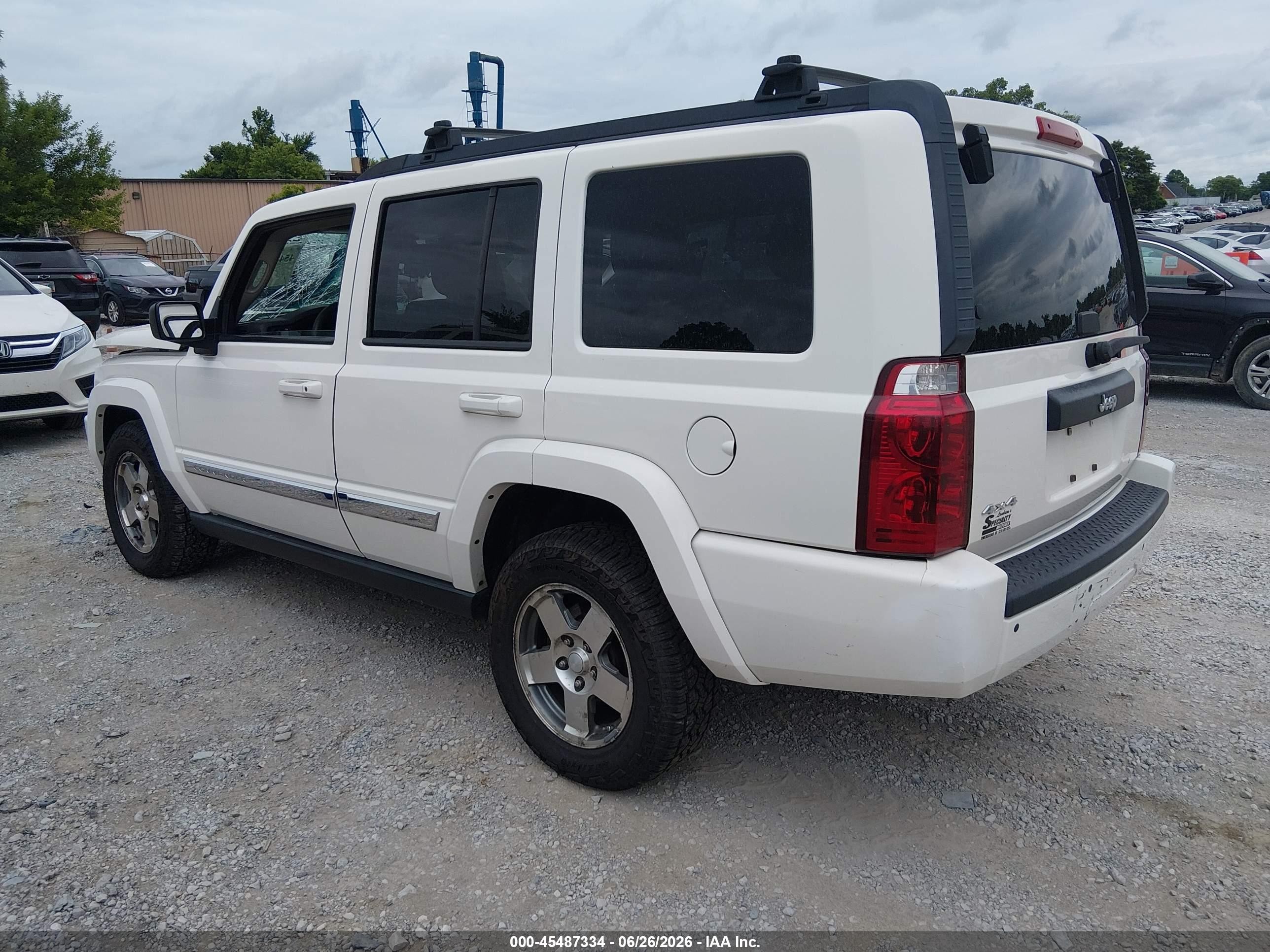2010 Jeep Commander Sport White vin: 1J4RG4GK0AC140786