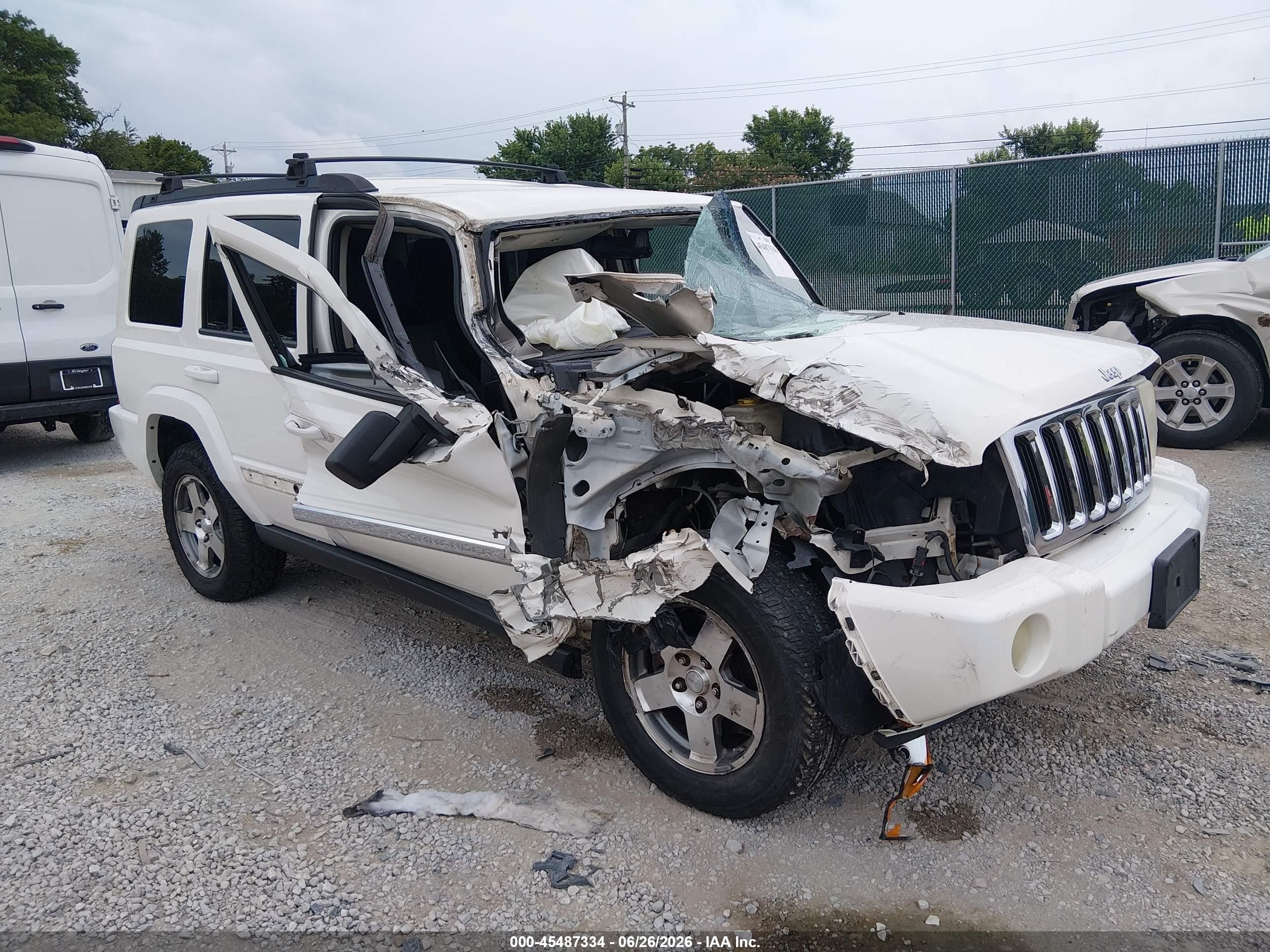 2010 Jeep Commander Sport White vin: 1J4RG4GK0AC140786