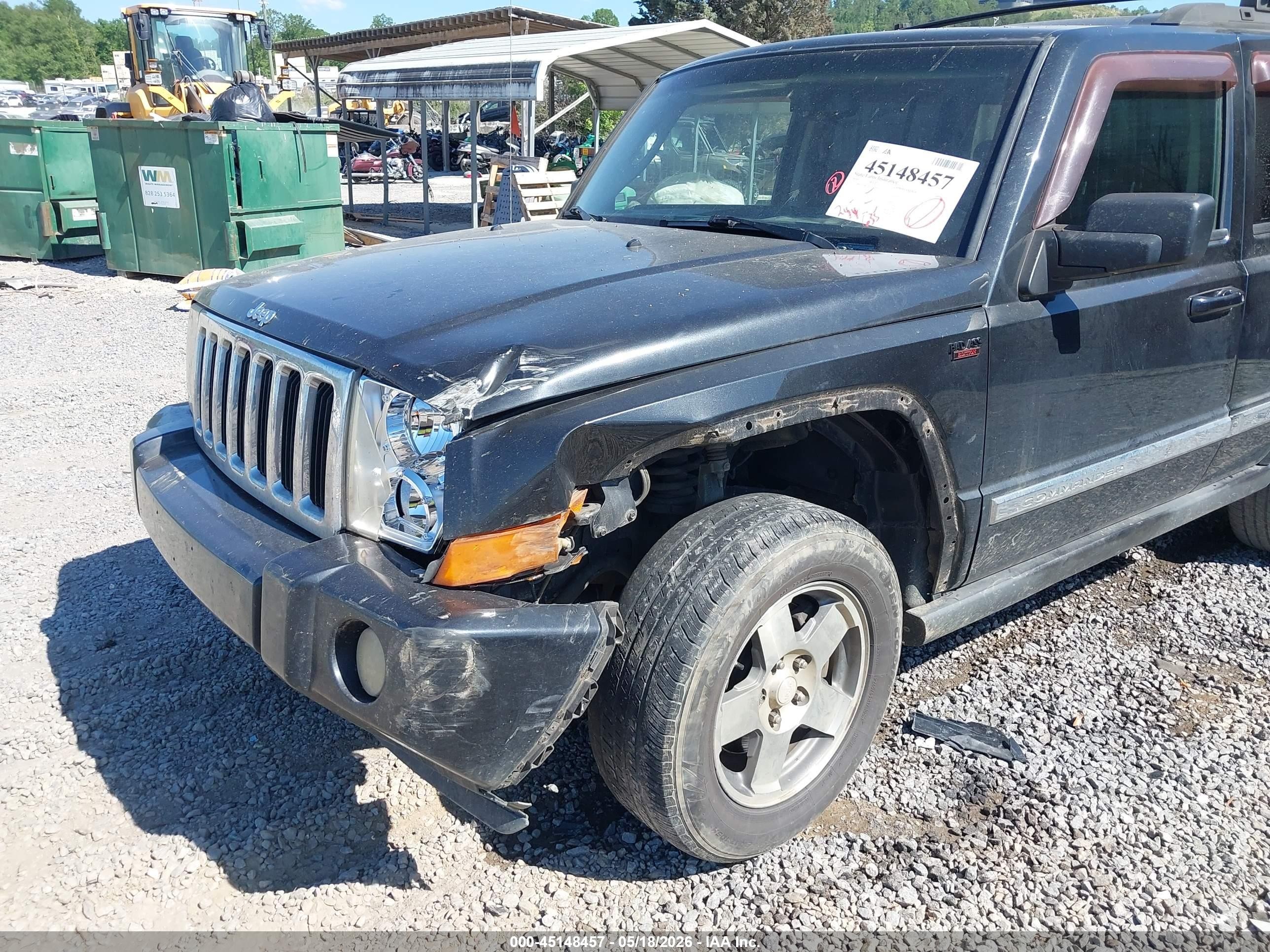 2010 Jeep Commander Sport Black vin: 1J4RG4GK4AC121996