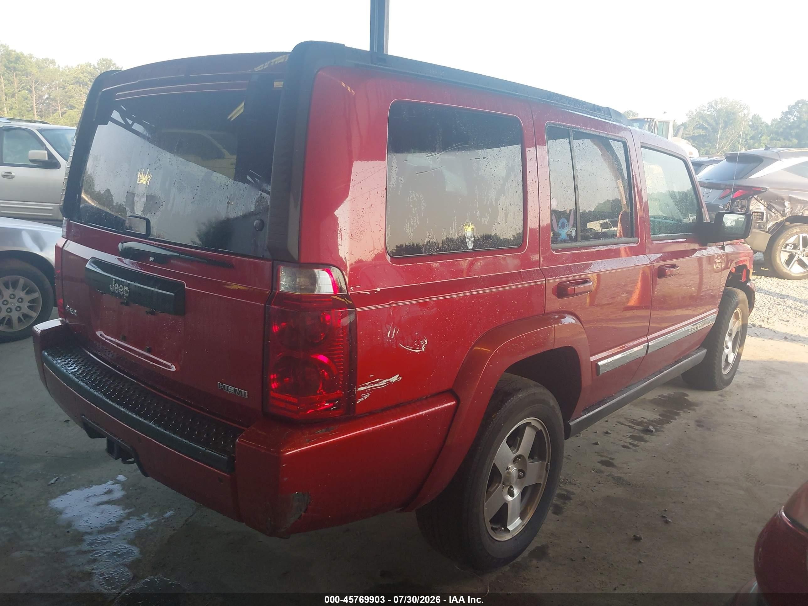 2010 Jeep Commander Sport Burgundy vin: 1J4RG4GT6AC114413