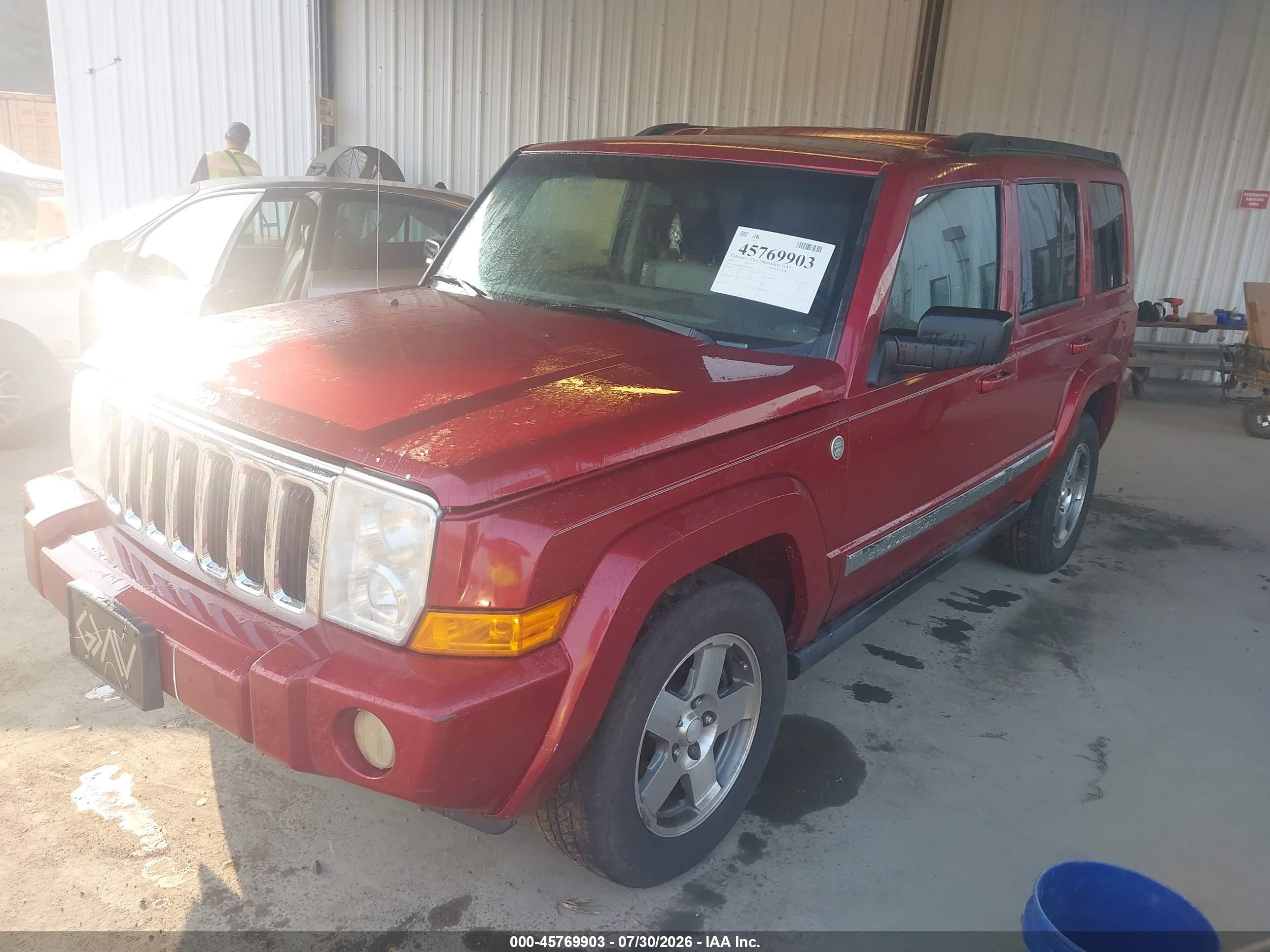 2010 Jeep Commander Sport Burgundy vin: 1J4RG4GT6AC114413
