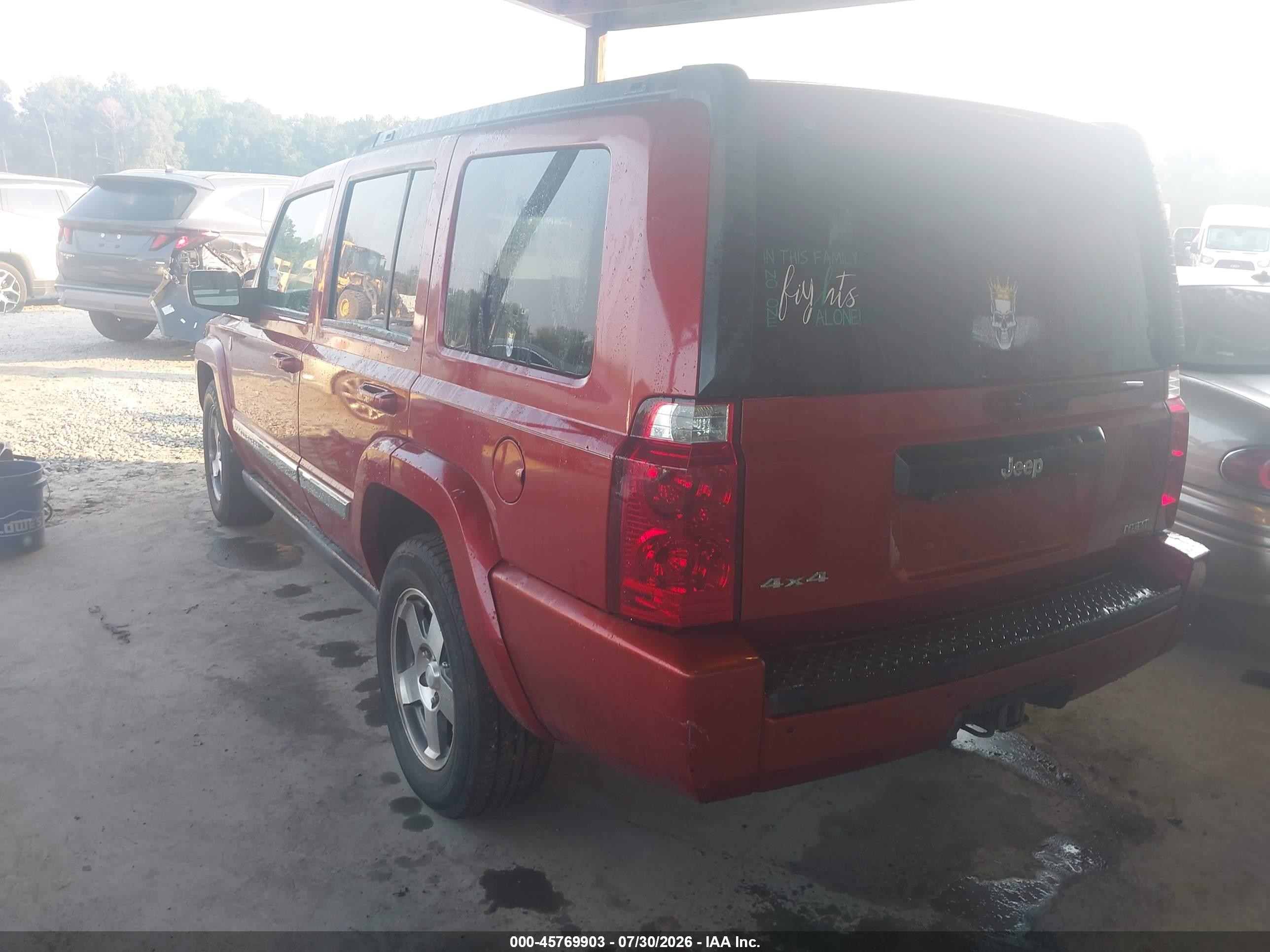 2010 Jeep Commander Sport Burgundy vin: 1J4RG4GT6AC114413