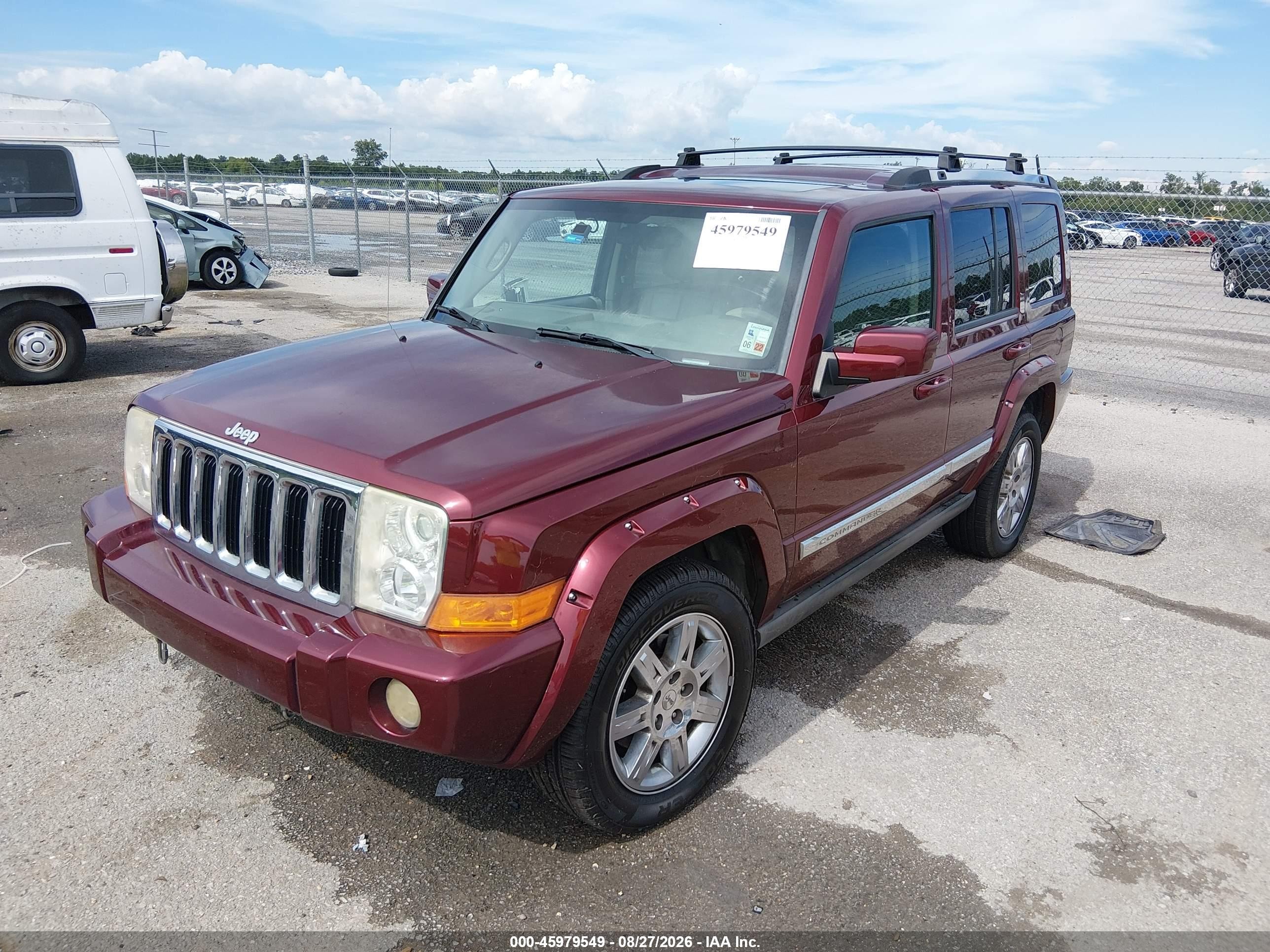 2010 Jeep Commander Limited Red vin: 1J4RG5GT9AC109387