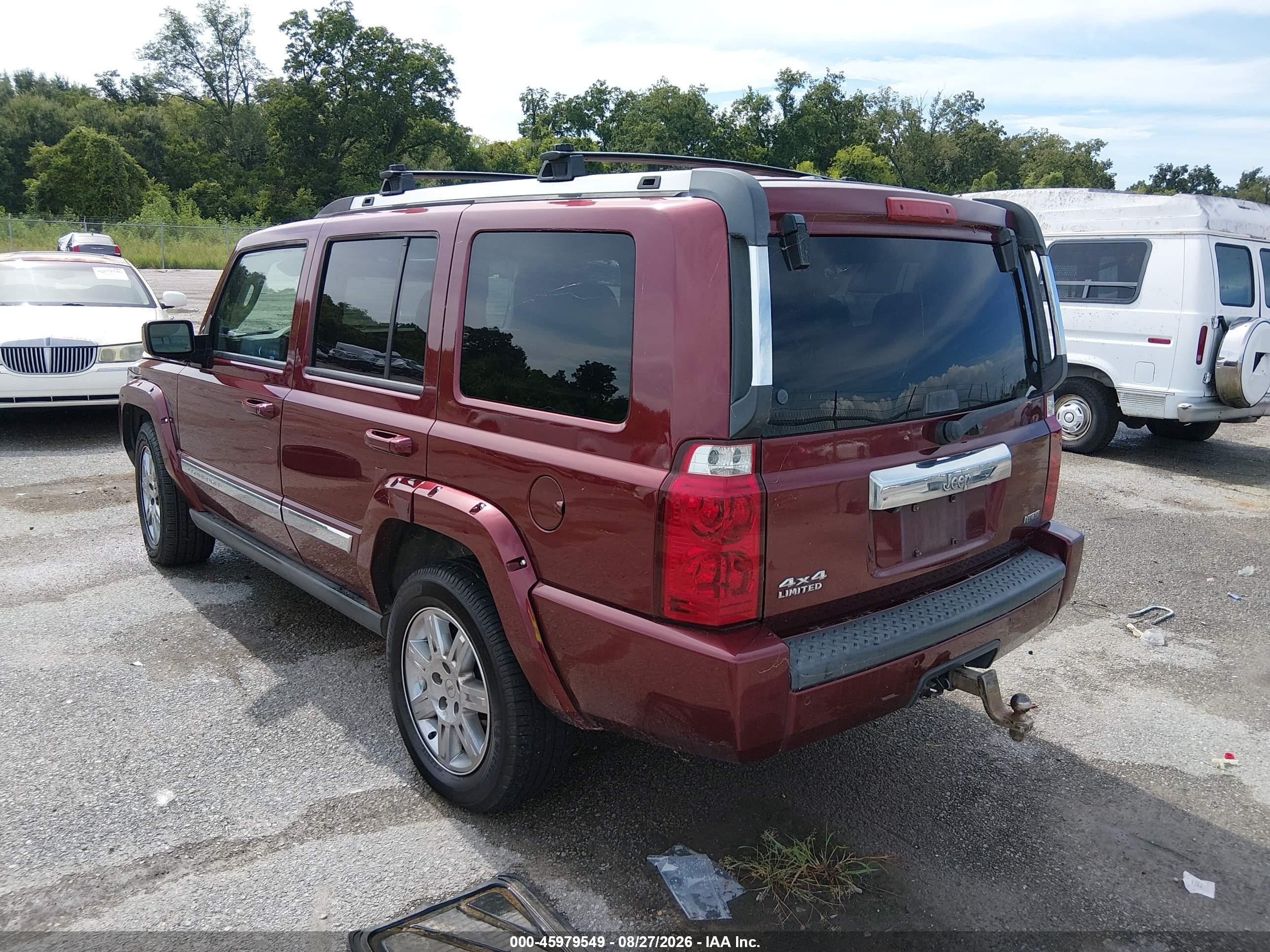 2010 Jeep Commander Limited Red vin: 1J4RG5GT9AC109387
