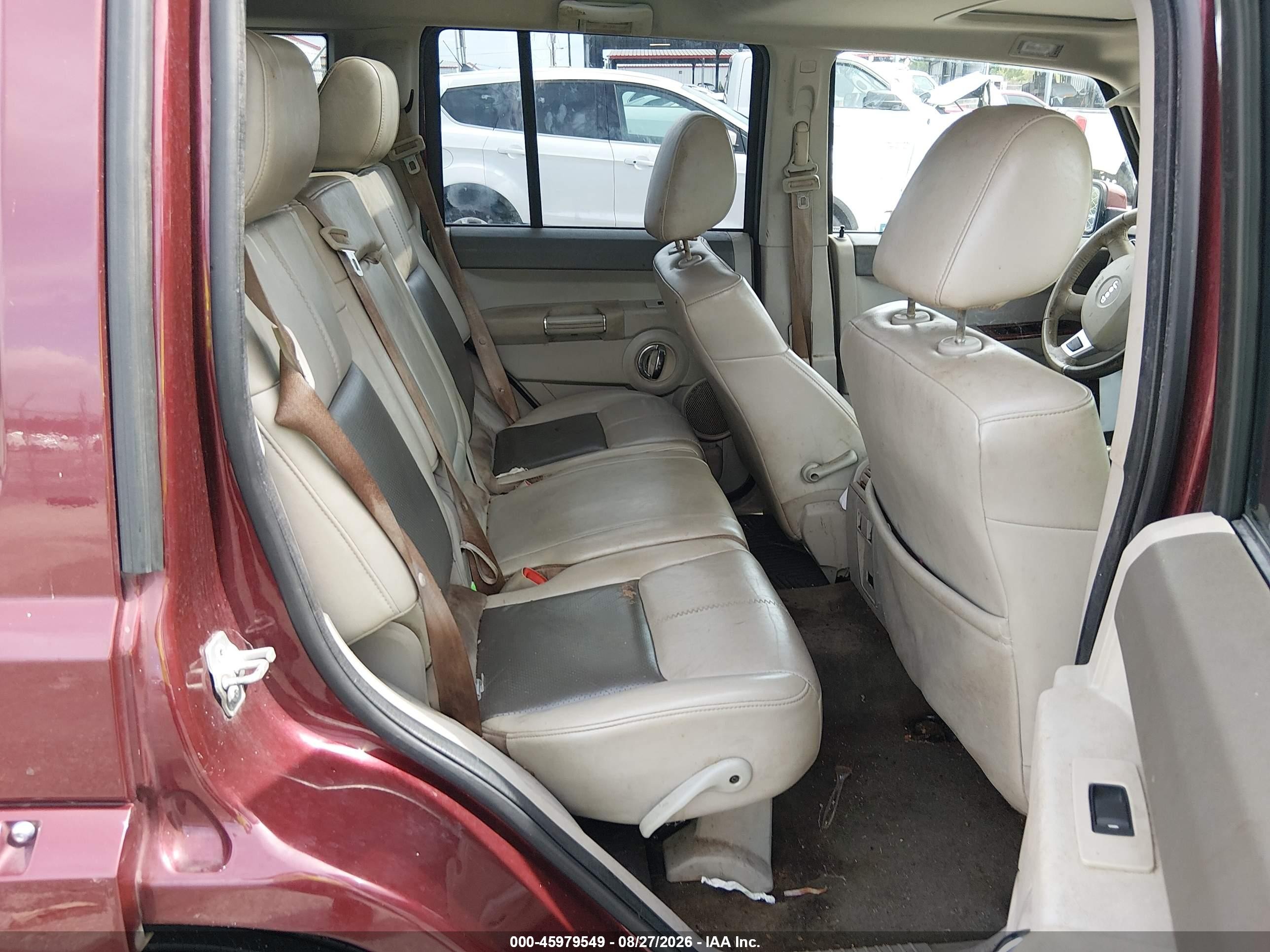 2010 Jeep Commander Limited Red vin: 1J4RG5GT9AC109387