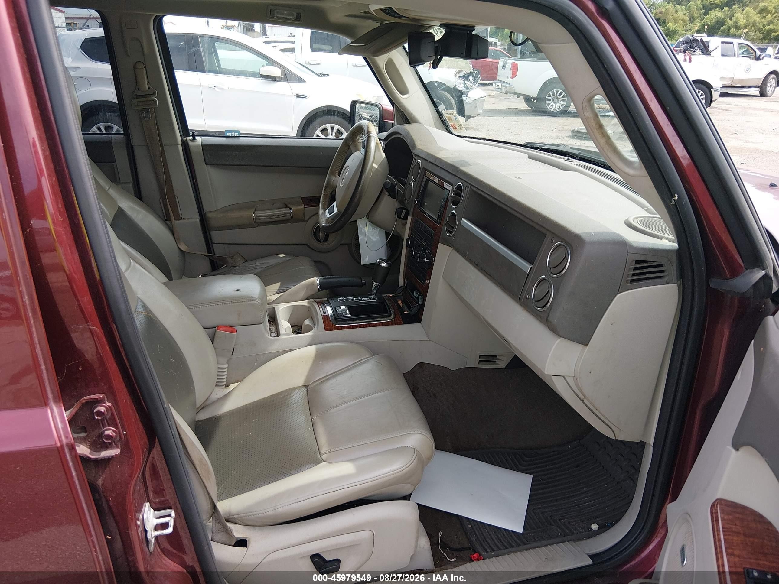 2010 Jeep Commander Limited Red vin: 1J4RG5GT9AC109387