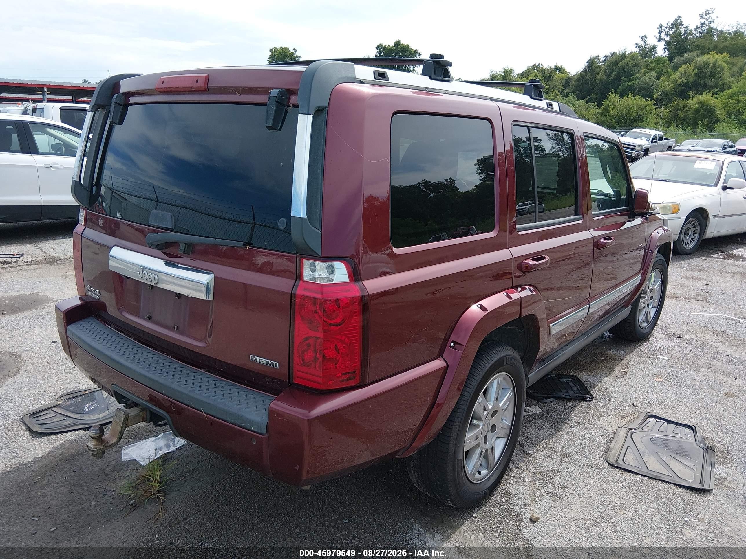 2010 Jeep Commander Limited Red vin: 1J4RG5GT9AC109387