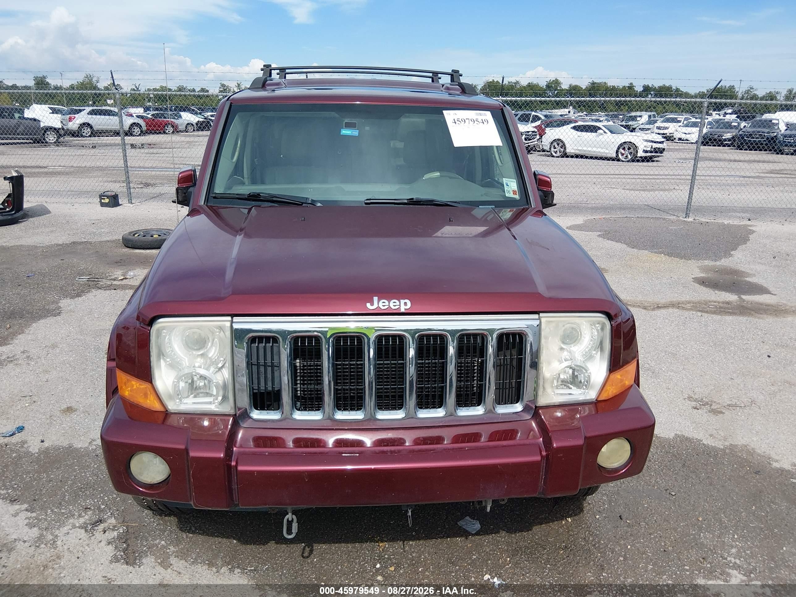 2010 Jeep Commander Limited Red vin: 1J4RG5GT9AC109387