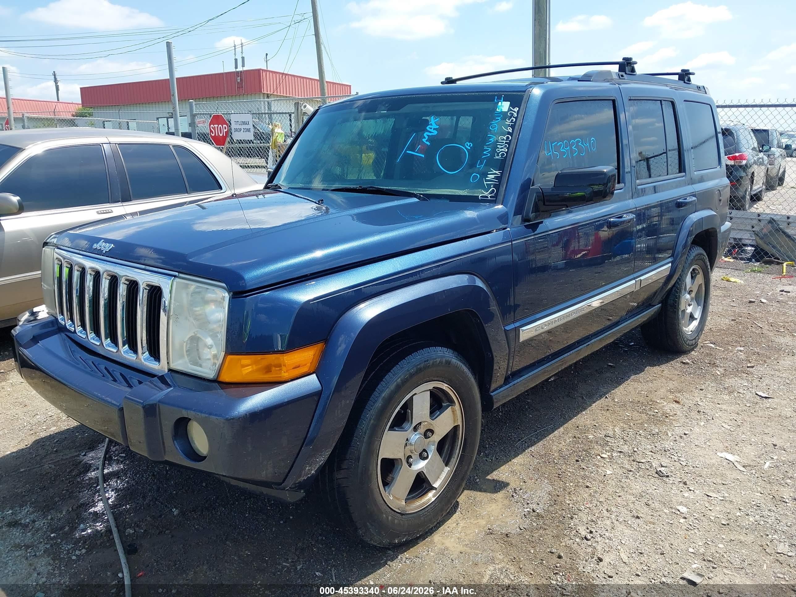 2010 Jeep Commander Sport Blue vin: 1J4RH4GK3AC158843