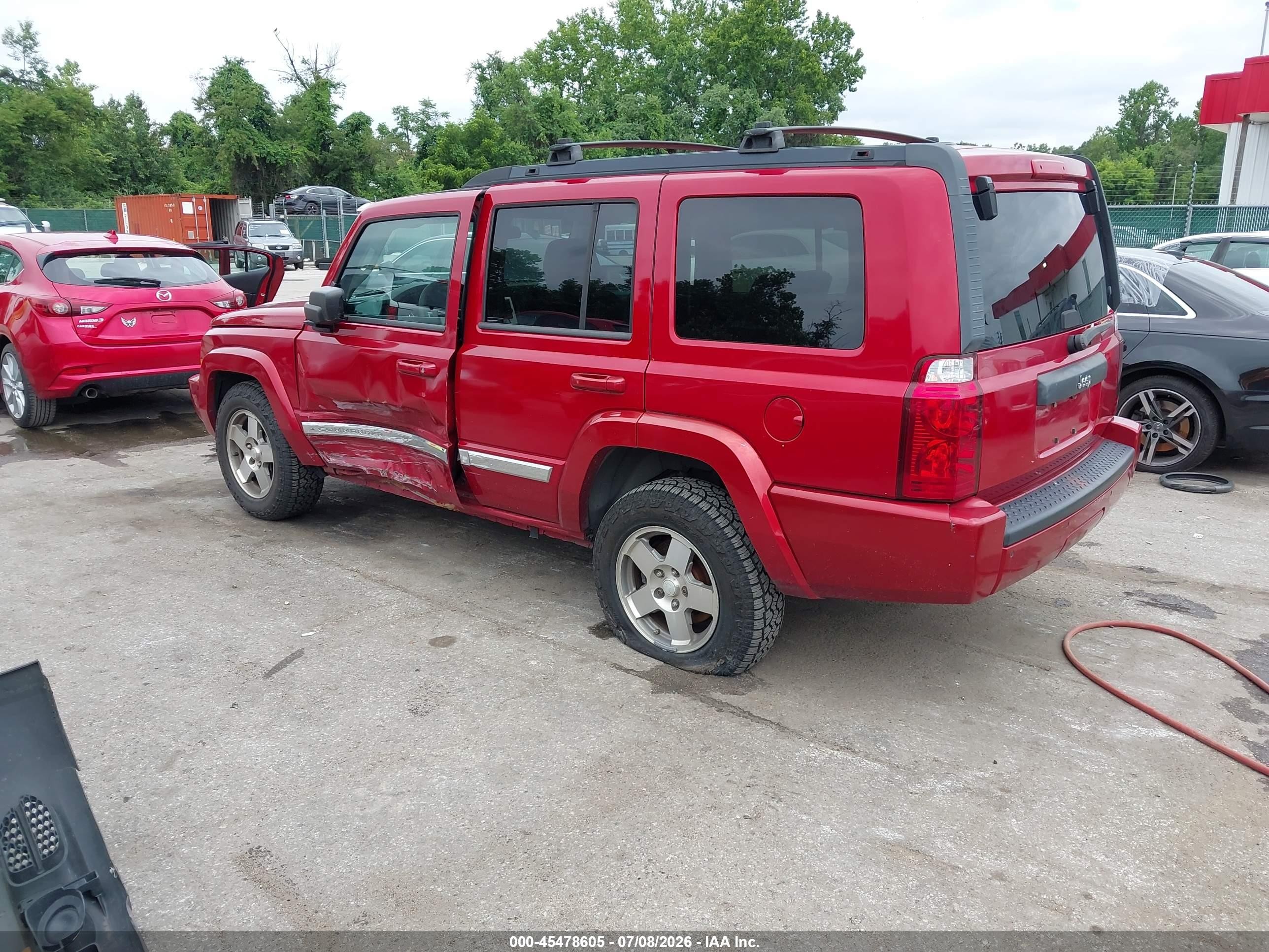 2010 Jeep Commander Sport Красный vin: 1J4RH4GK7AC106969