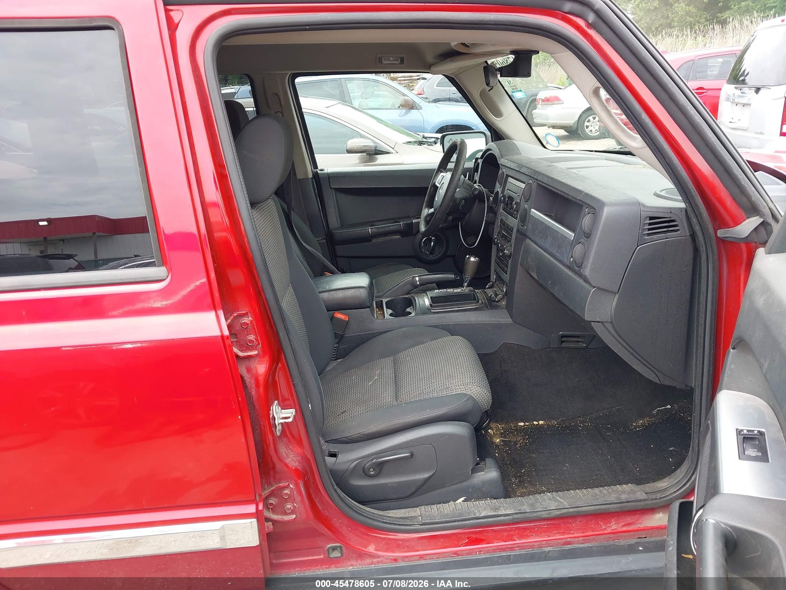 2010 Jeep Commander Sport Красный vin: 1J4RH4GK7AC106969