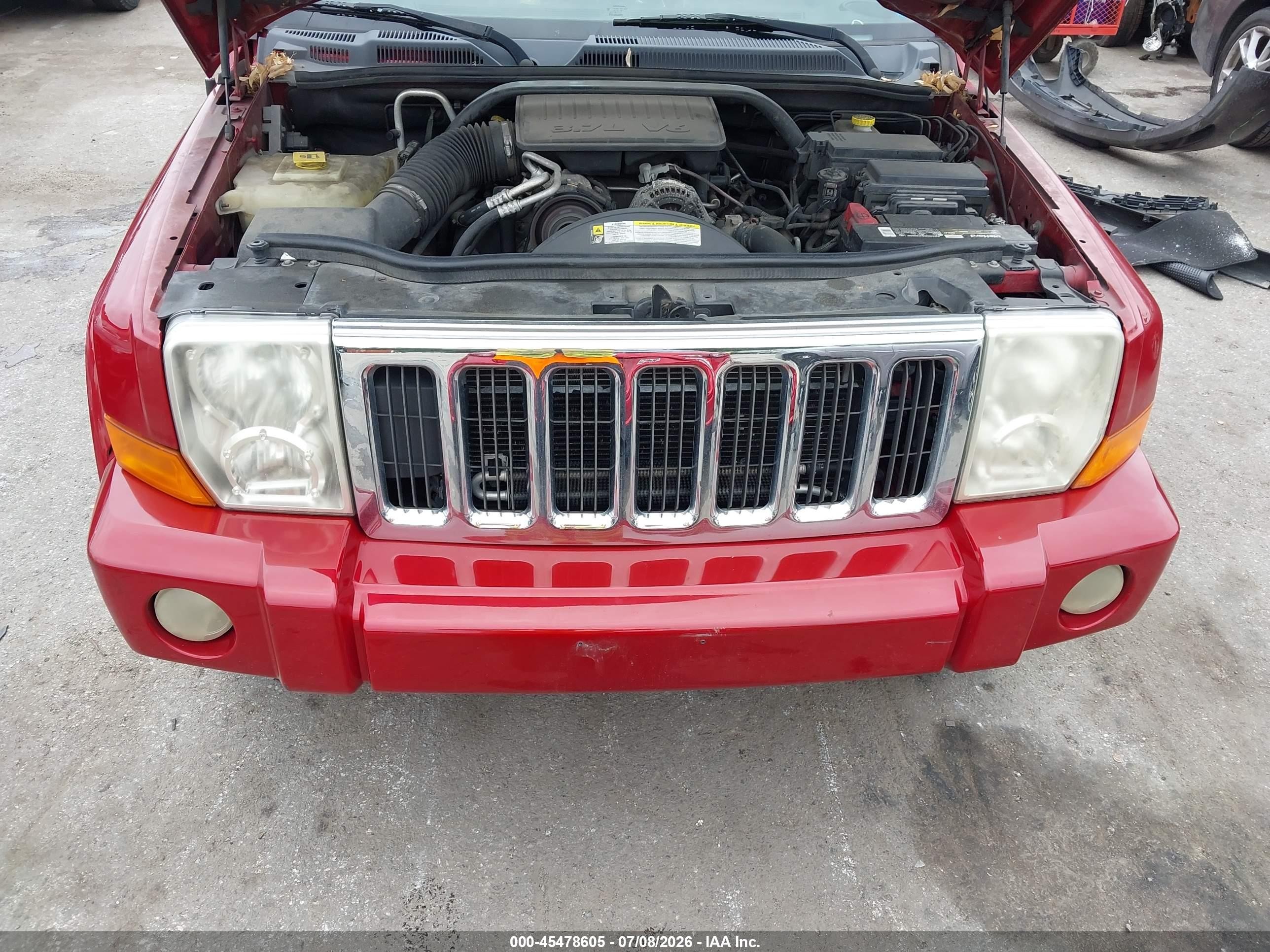 2010 Jeep Commander Sport Красный vin: 1J4RH4GK7AC106969
