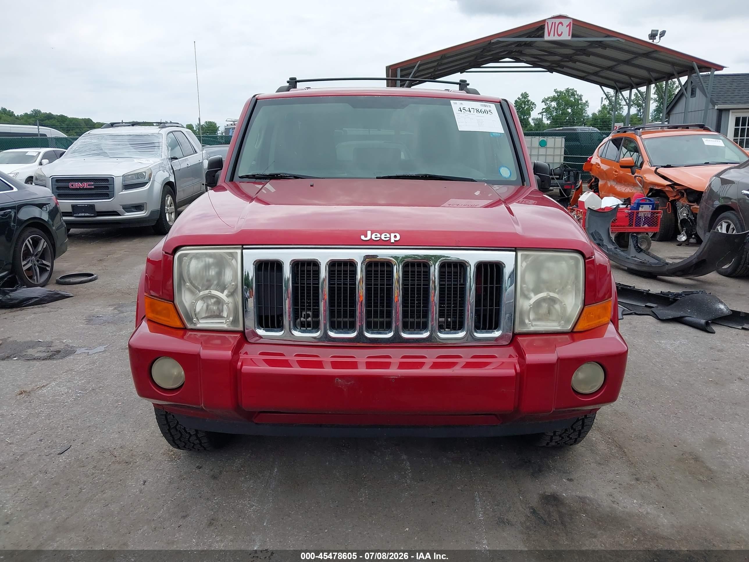 2010 Jeep Commander Sport Красный vin: 1J4RH4GK7AC106969