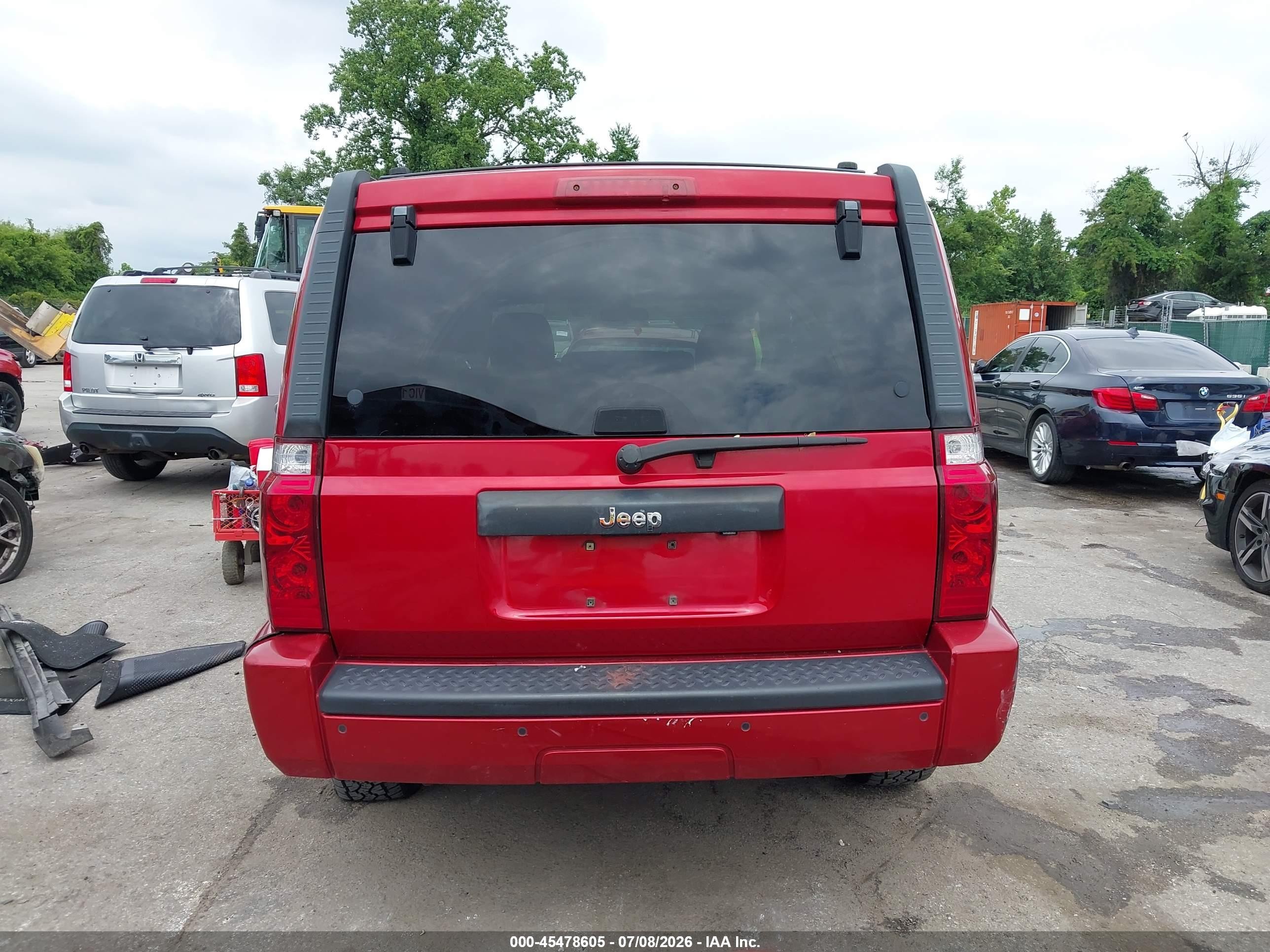 2010 Jeep Commander Sport Красный vin: 1J4RH4GK7AC106969