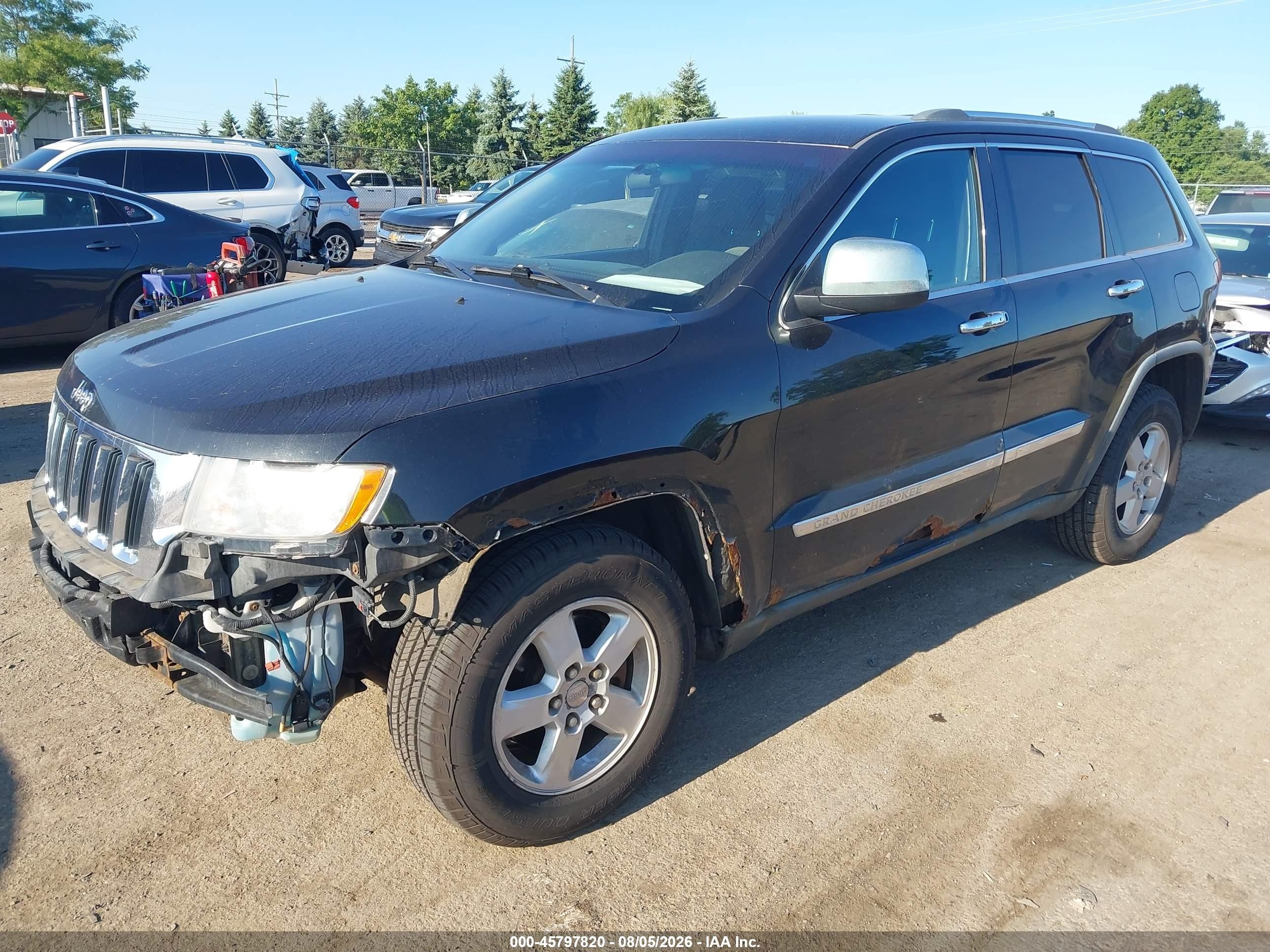 2011 Jeep Grand Cherokee Laredo Black vin: 1J4RR4GG0BC525627