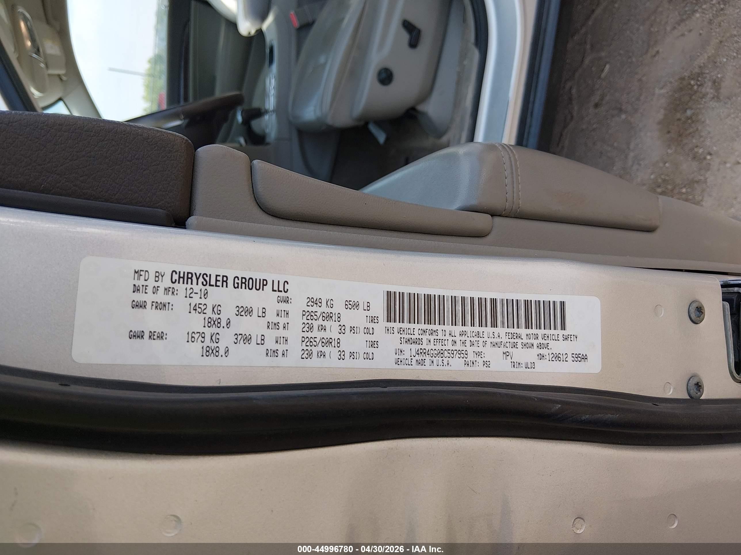 2011 Jeep Grand Cherokee Laredo Silver vin: 1J4RR4GG0BC597959