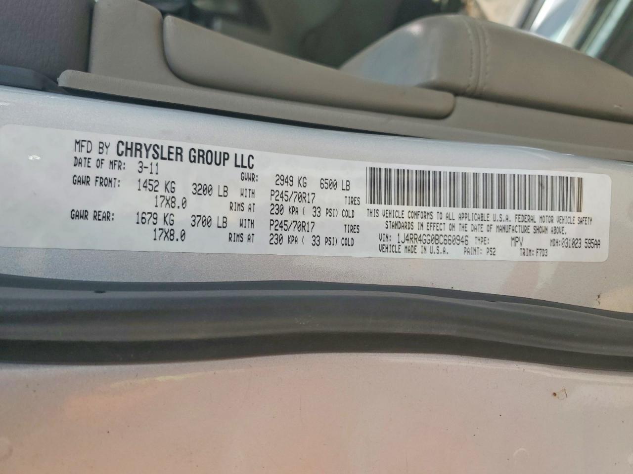2011 Jeep Grand Cherokee Laredo Silver vin: 1J4RR4GG0BC660946