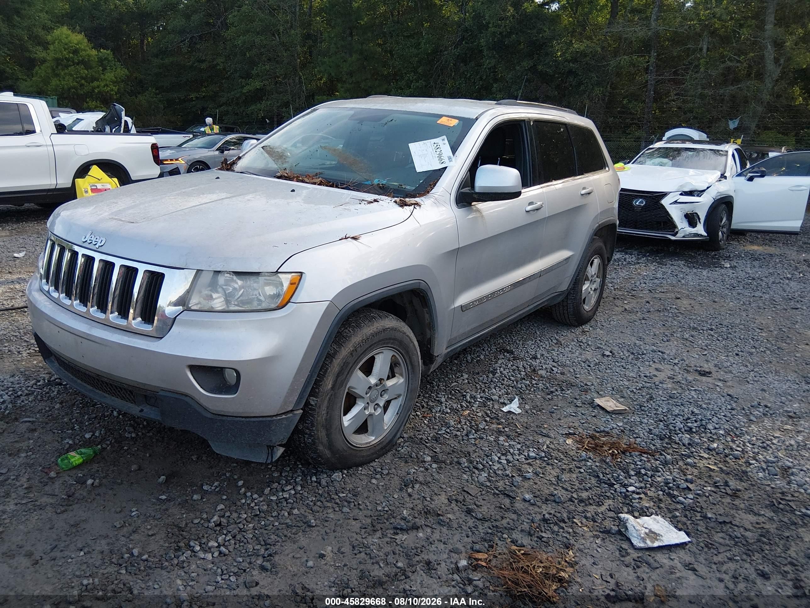 2011 Jeep Grand Cherokee Laredo Silver vin: 1J4RR4GG1BC503071