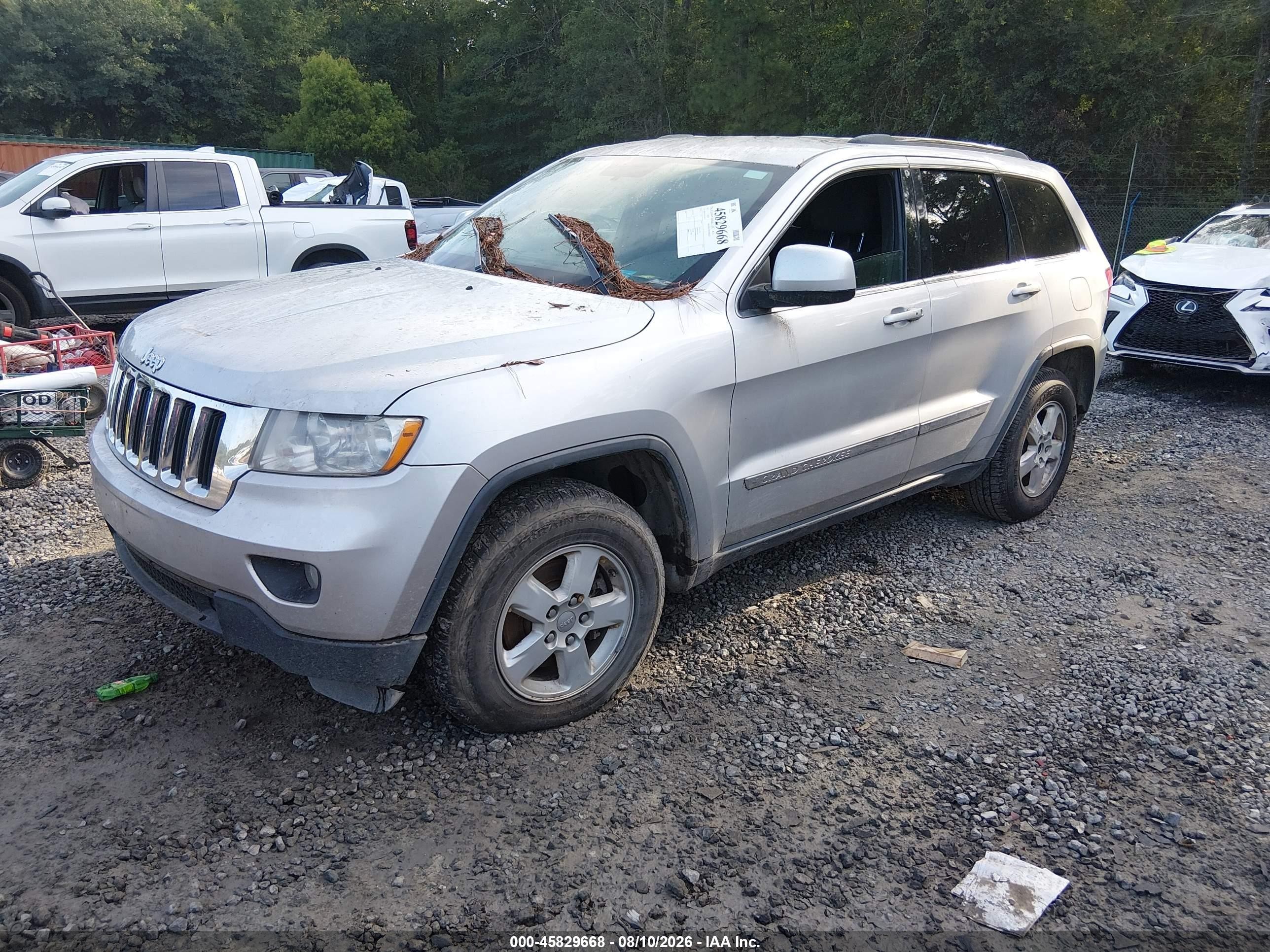 2011 Jeep Grand Cherokee Laredo Silver vin: 1J4RR4GG1BC503071