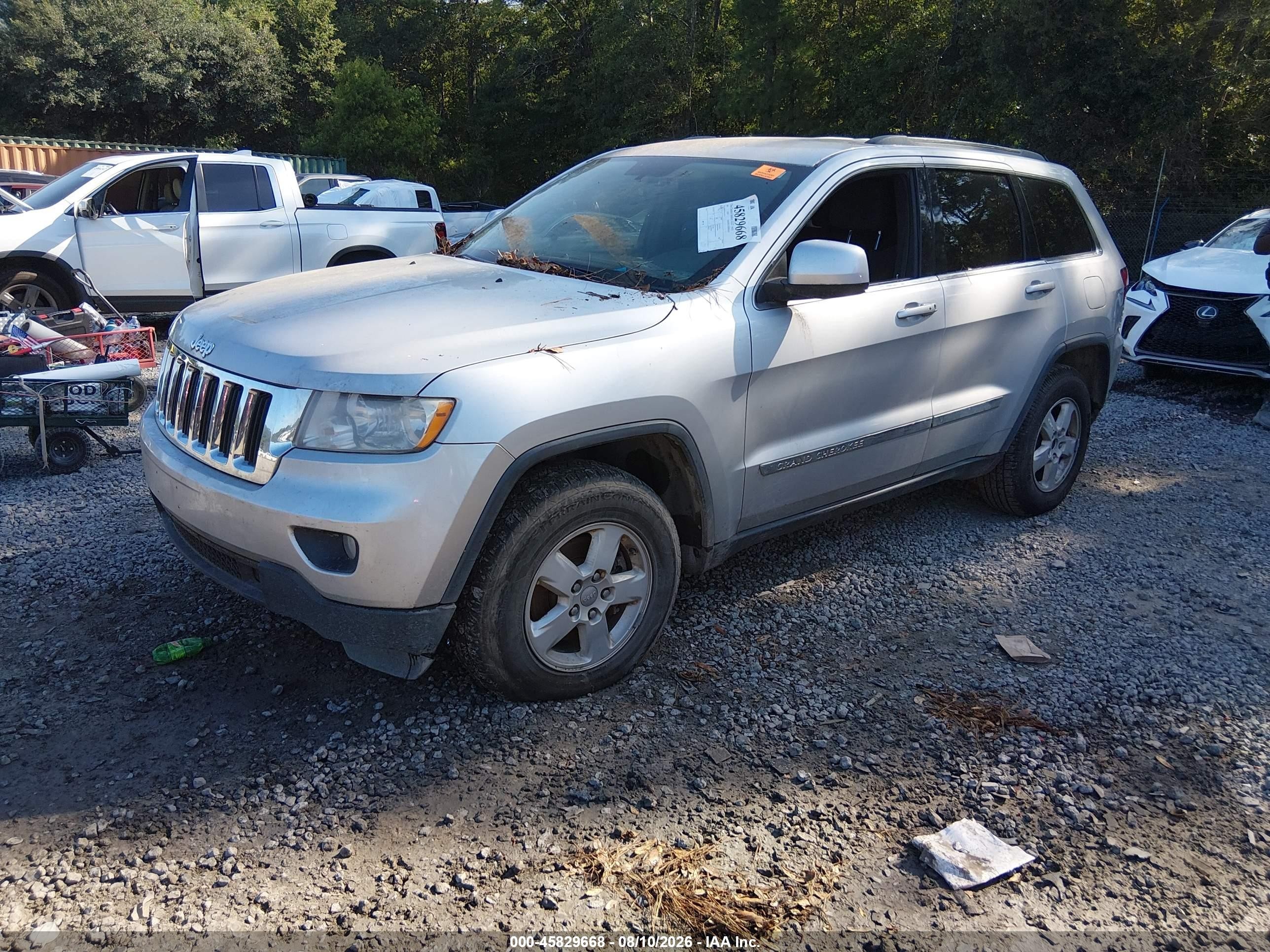 2011 Jeep Grand Cherokee Laredo Silver vin: 1J4RR4GG1BC503071
