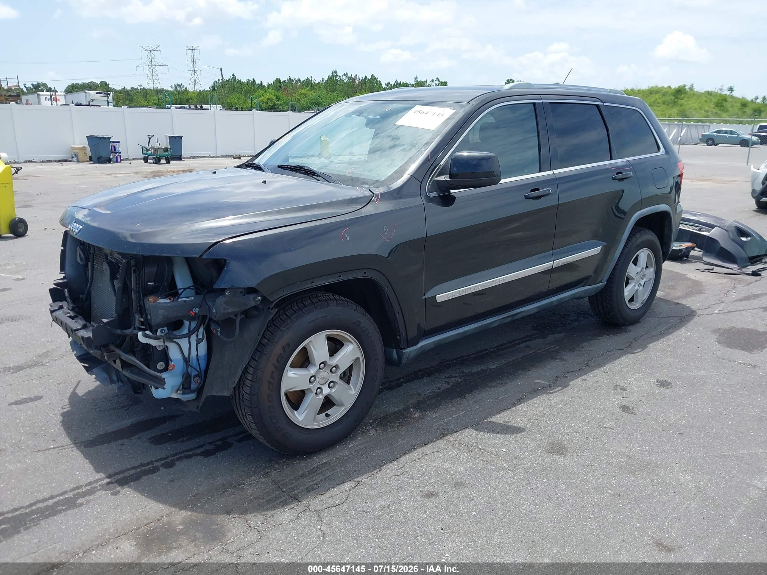 2011 Jeep Grand Cherokee Laredo Black vin: 1J4RR4GG1BC585285