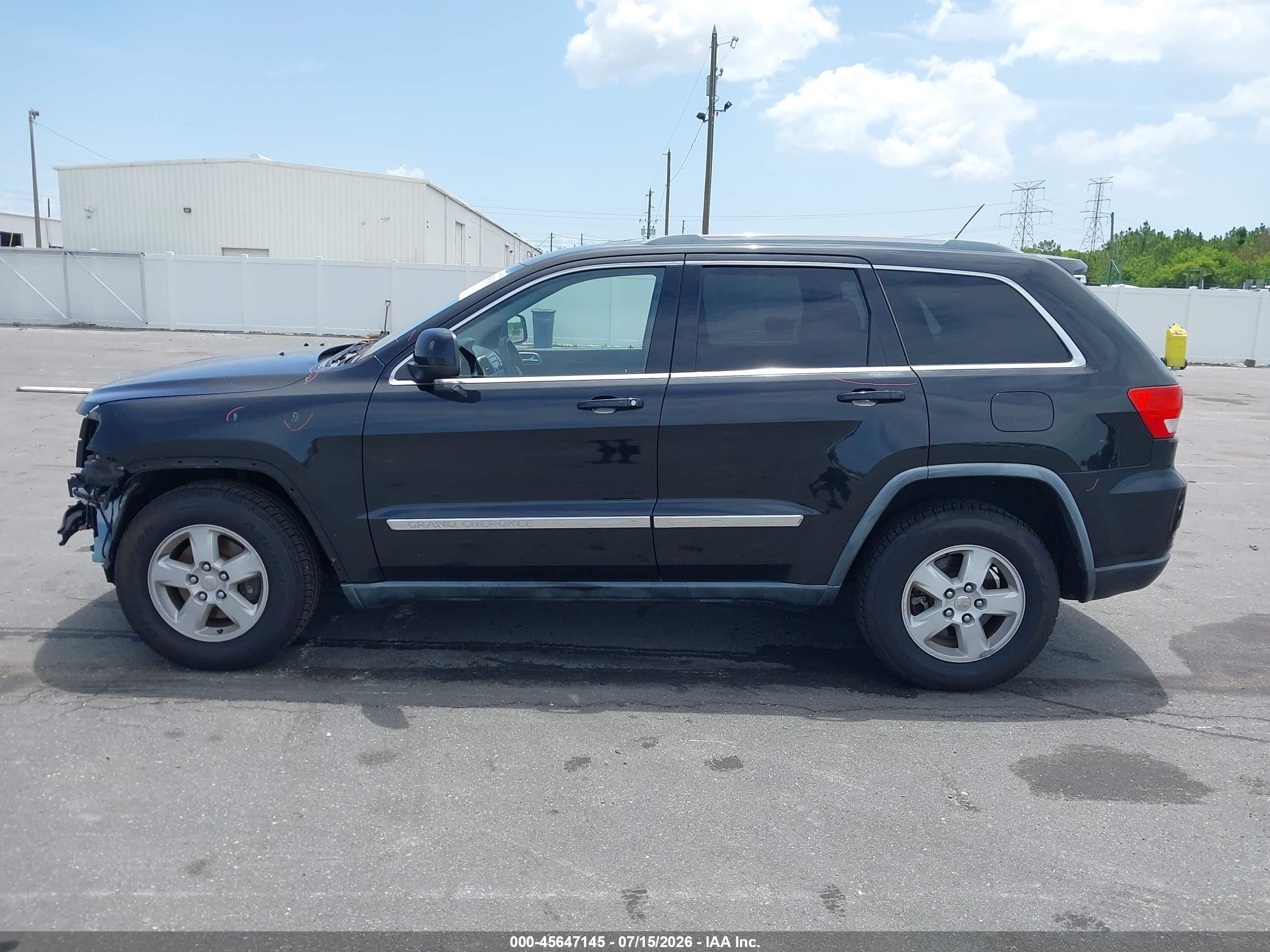 2011 Jeep Grand Cherokee Laredo Black vin: 1J4RR4GG1BC585285