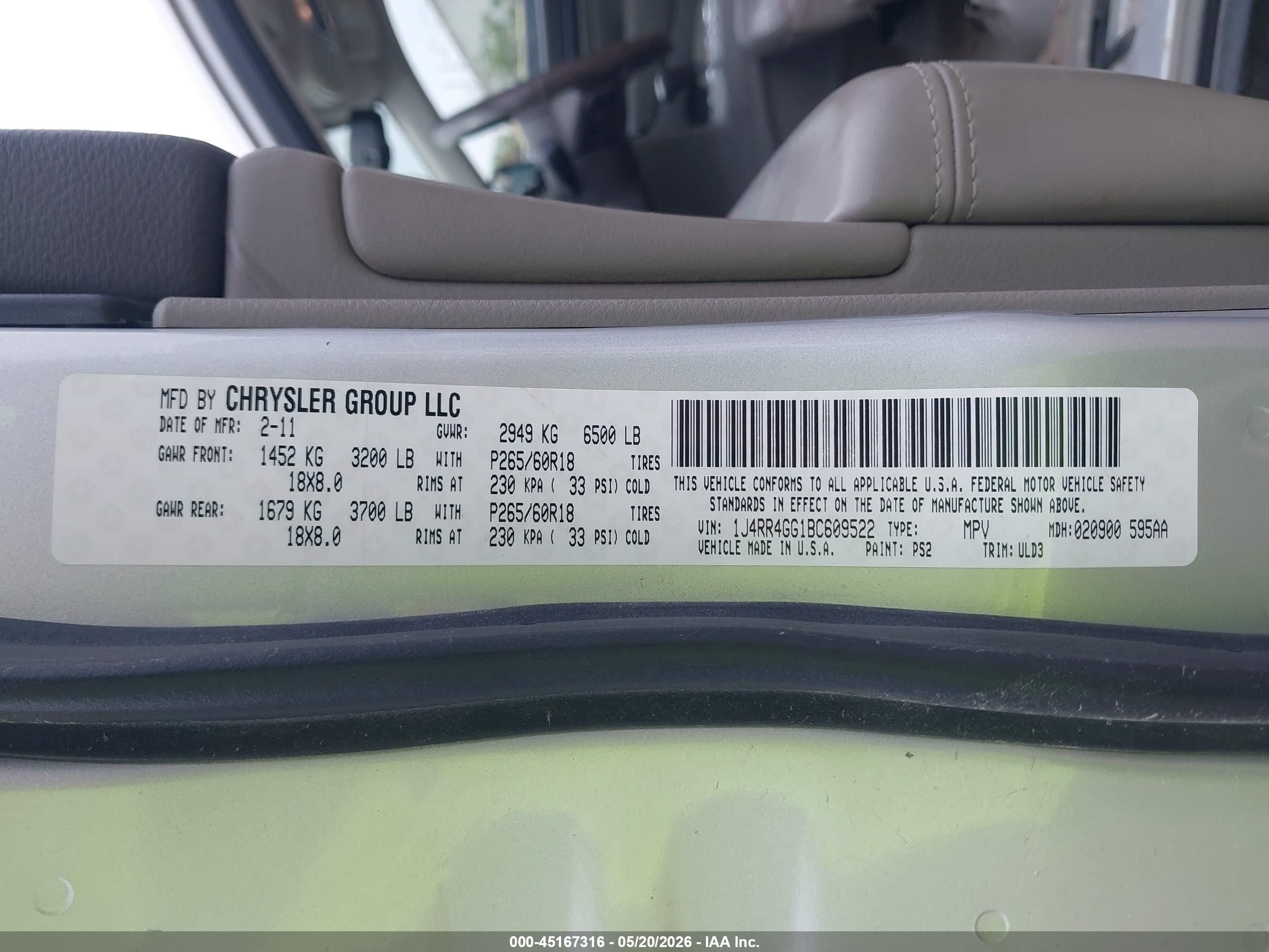 2011 Jeep Grand Cherokee Laredo Silver vin: 1J4RR4GG1BC609522