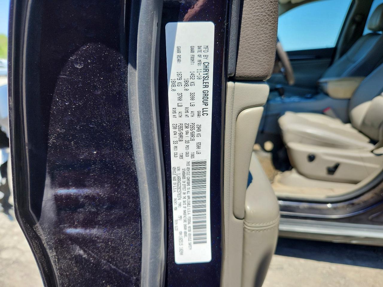 2011 Jeep Grand Cherokee Laredo Blue vin: 1J4RR4GG2BC570374