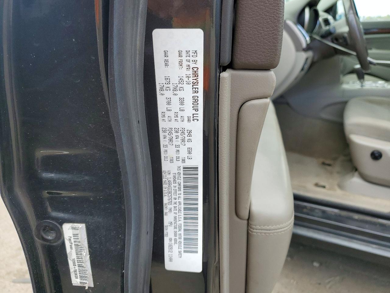 2011 Jeep Grand Cherokee Laredo Серый vin: 1J4RR4GG3BC576765