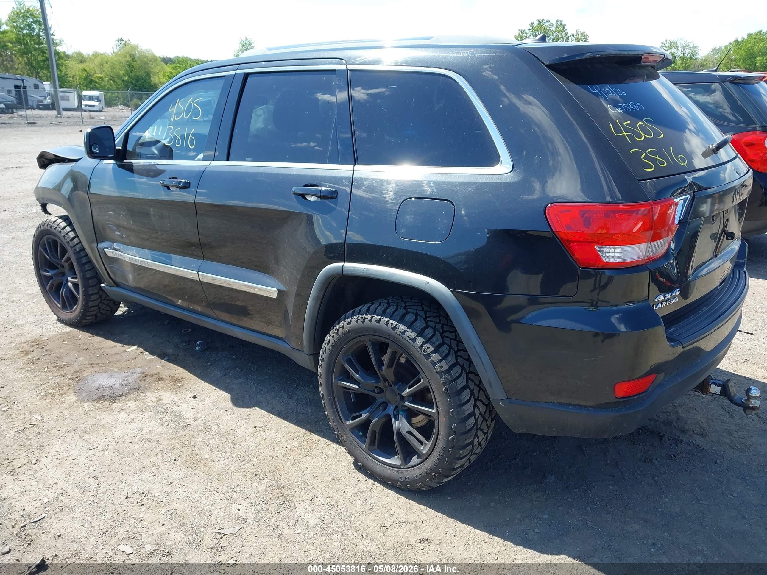 2011 Jeep Grand Cherokee Laredo Black vin: 1J4RR4GG3BC579097